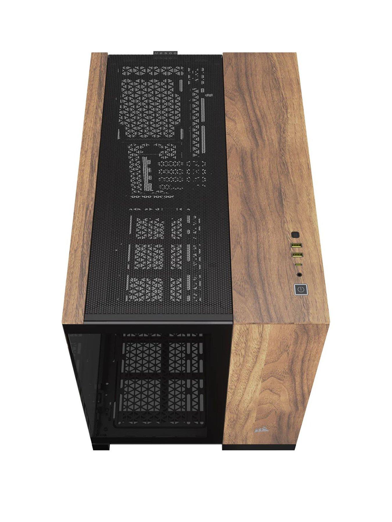 corsair-2500x-tempered-glass-micro-atx-dual-chambernbspmid-tower-pc-casenbsp--blackwalnut-woodback