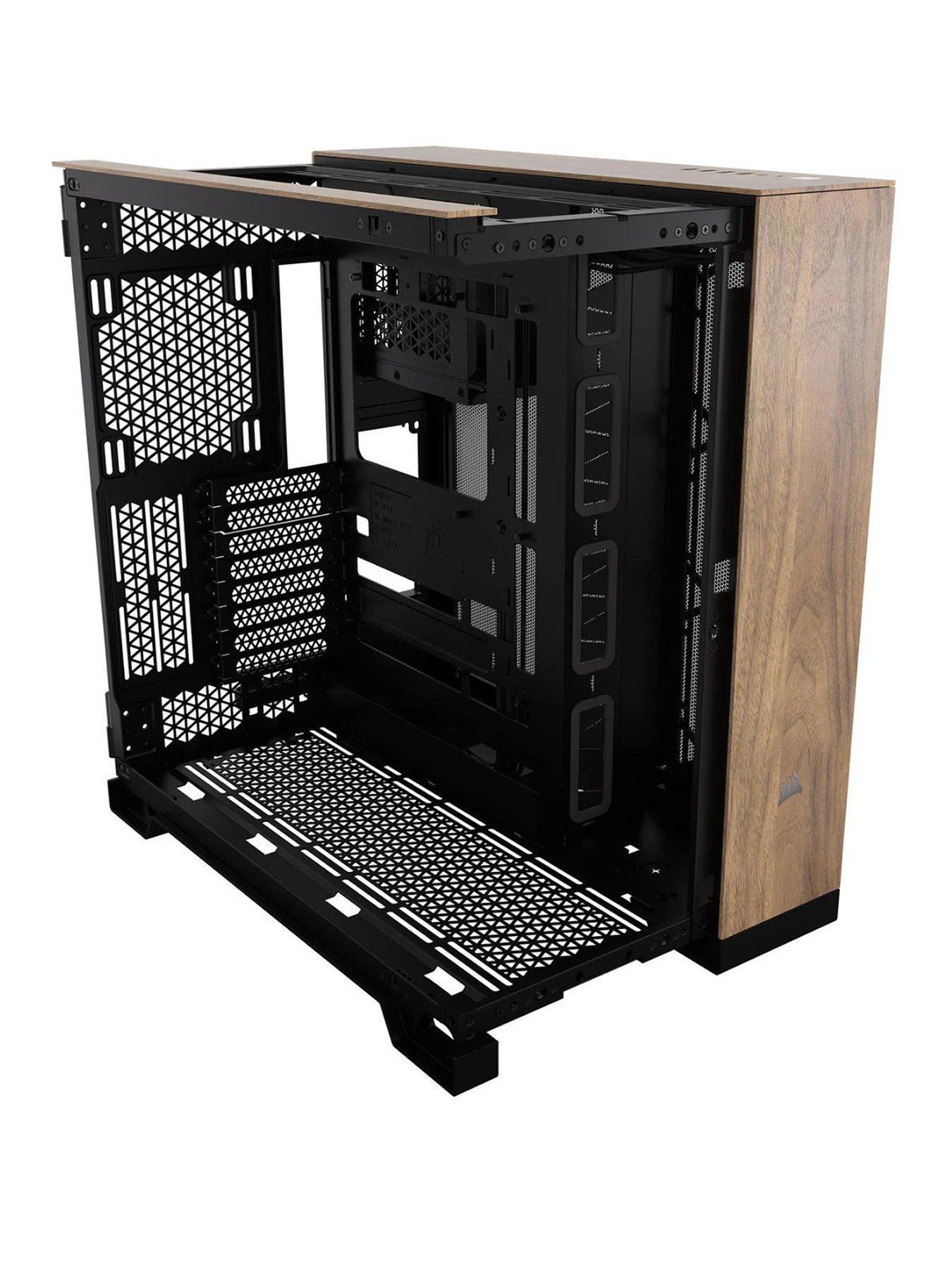 corsair-6500x-tempered-glass-mid-tower-pc-case-blackwalnut-woodstillFront