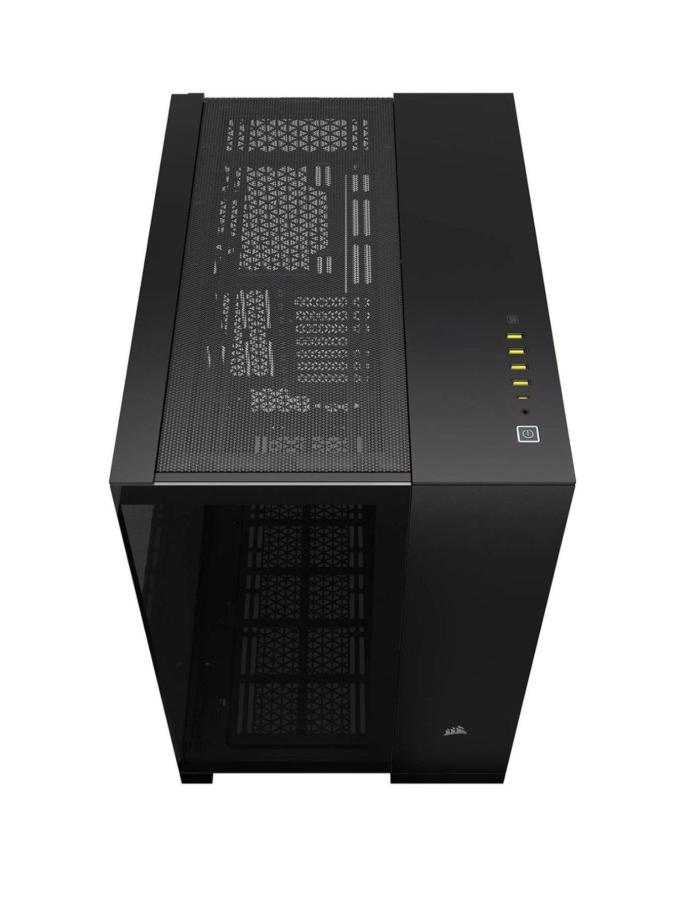 Image 3 of 4 of CORSAIR iCUE Link 6500X RGB Tempered Glass Mid-Tower Dual Chamber PC Case - Black