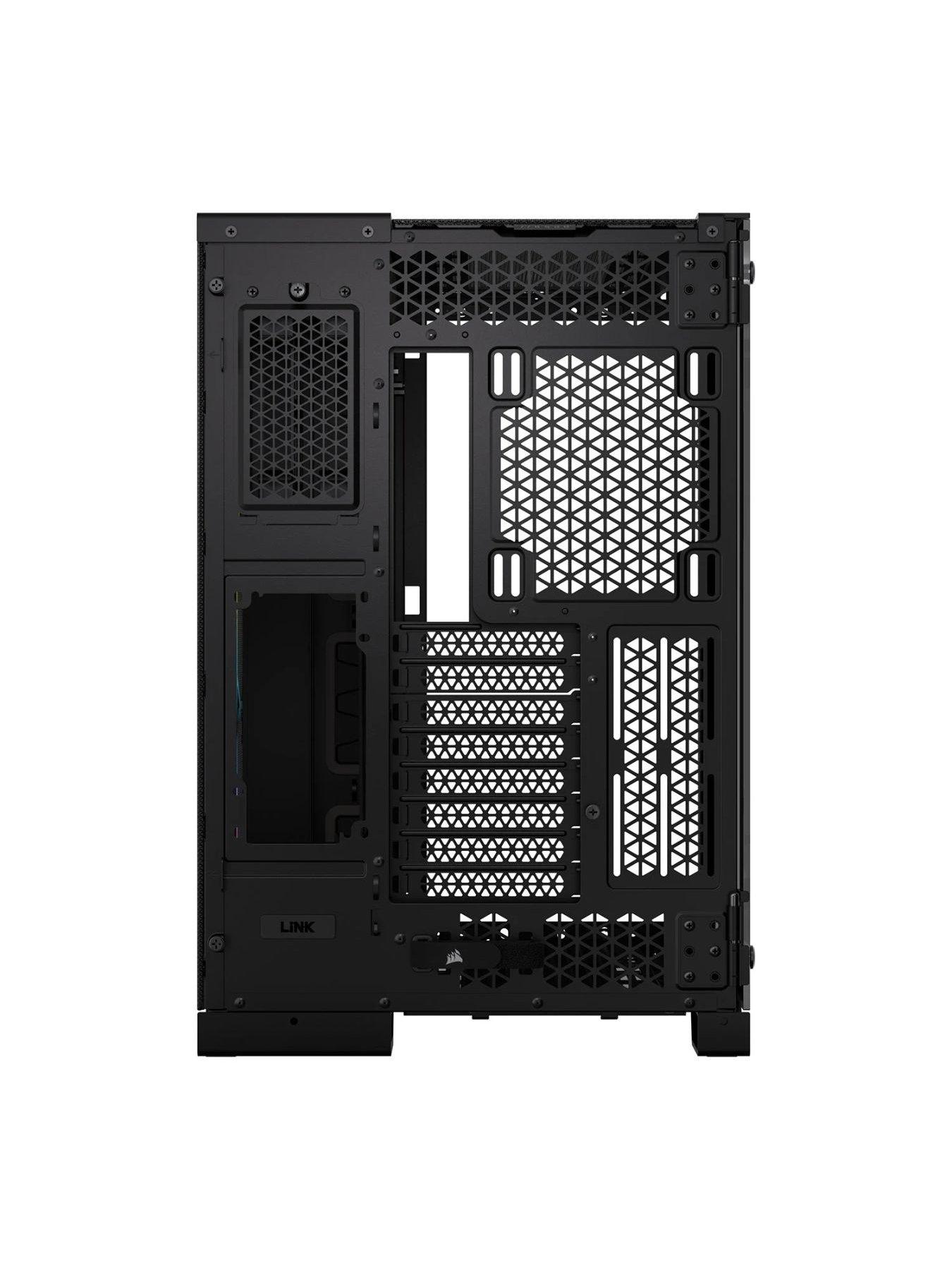 Image 4 of 4 of CORSAIR iCUE Link 6500X RGB Tempered Glass Mid-Tower Dual Chamber PC Case - Black