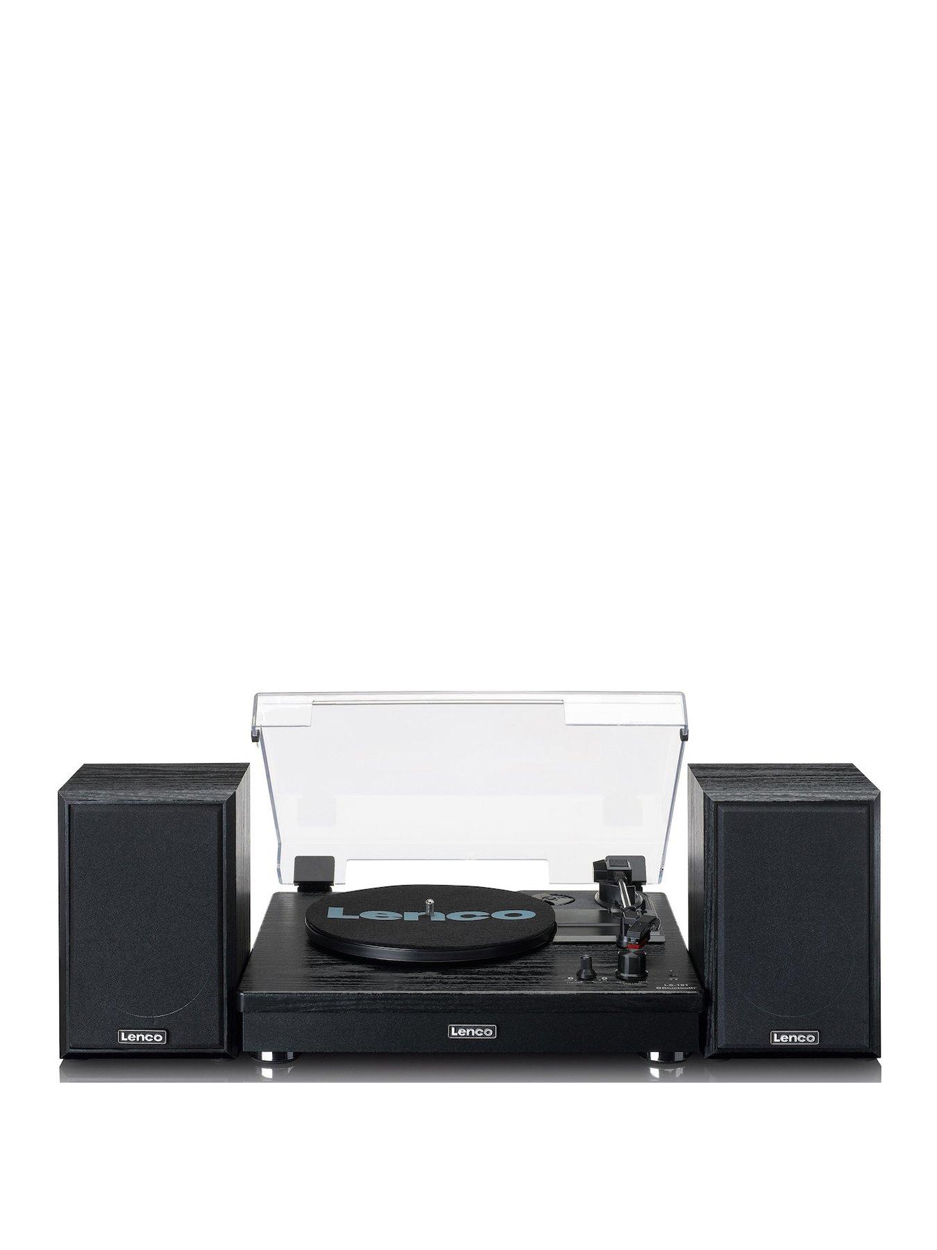 undefined LENCO - LS-101BK - Belt drive wooden turntable