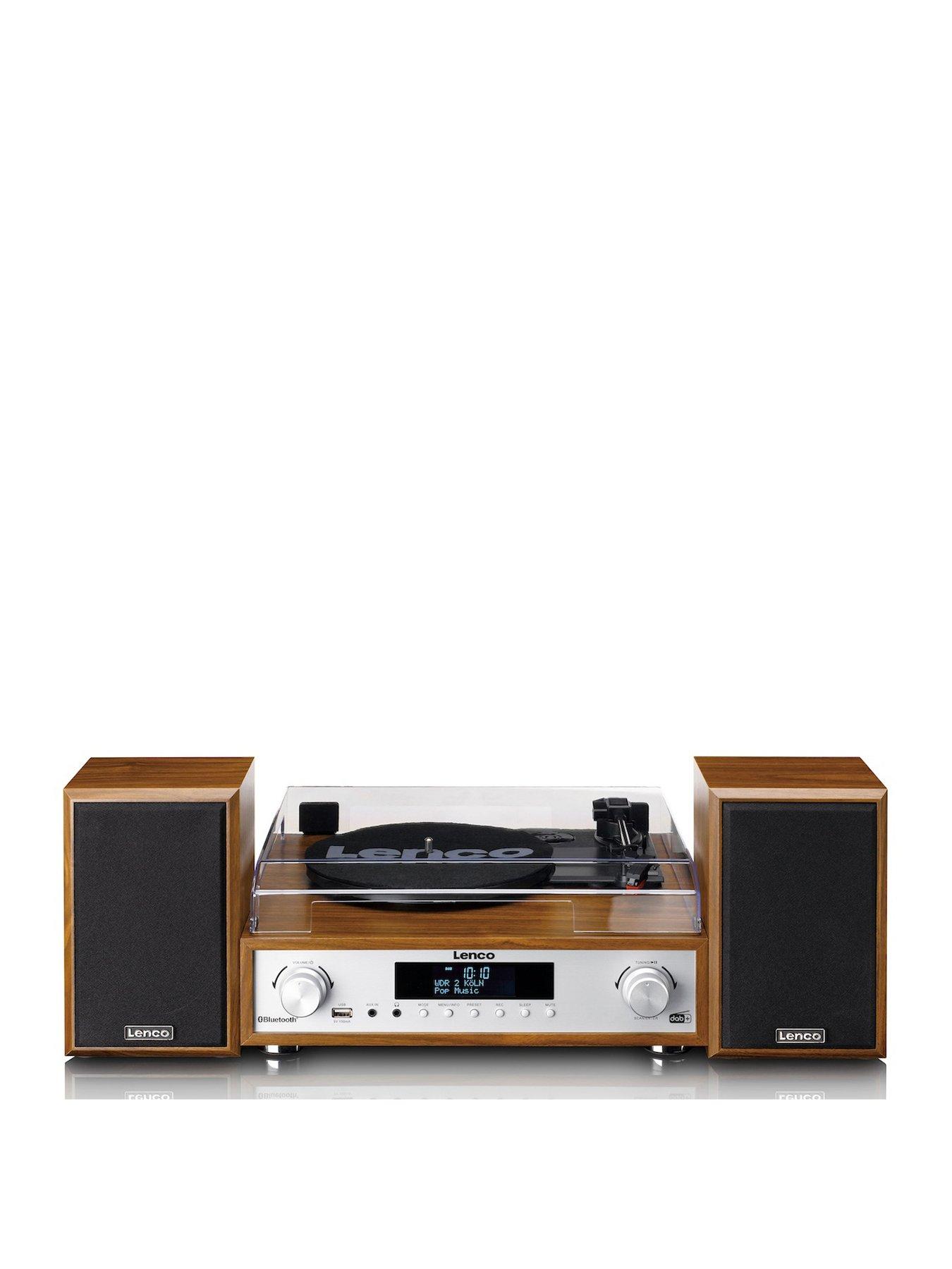 Lenco Lenco MC-160WD, Turntable with Bluetooth and Speakers, Wood
