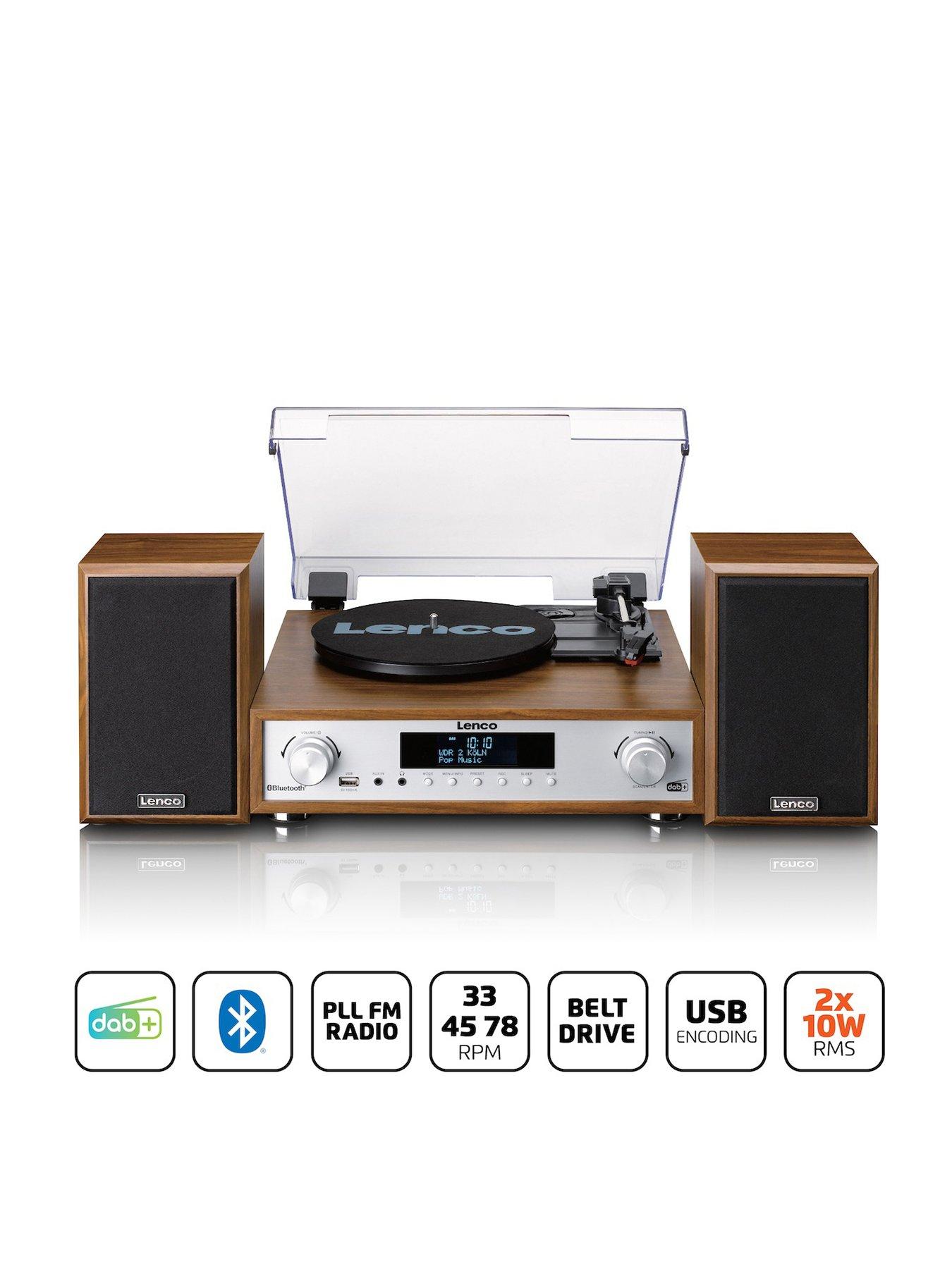 Image 2 of 7 of Lenco Lenco MC-160WD, Turntable with Bluetooth and Speakers, Wood