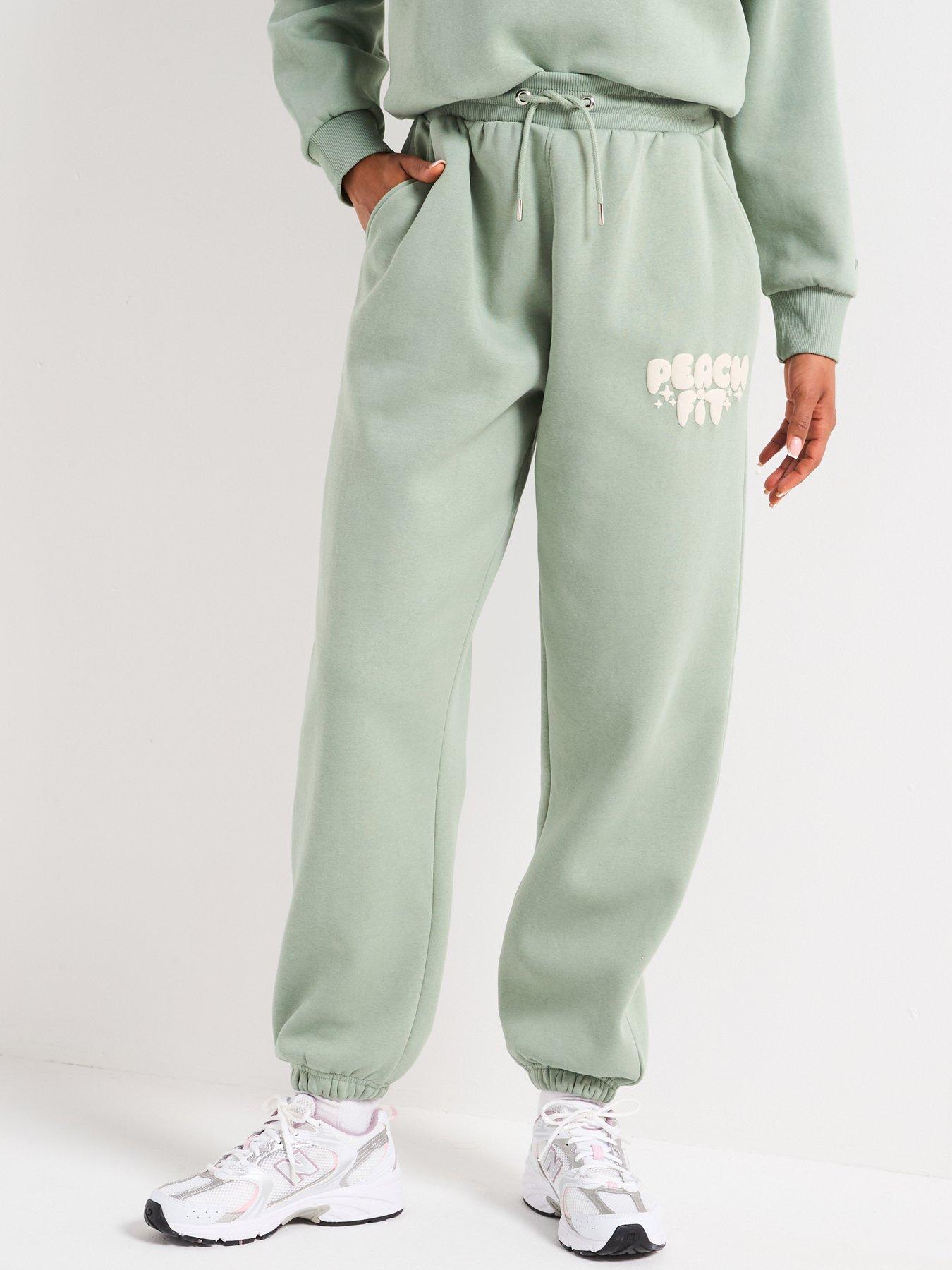 Peach Fit Women's Cosy Dept Joggers - Pistachio Green