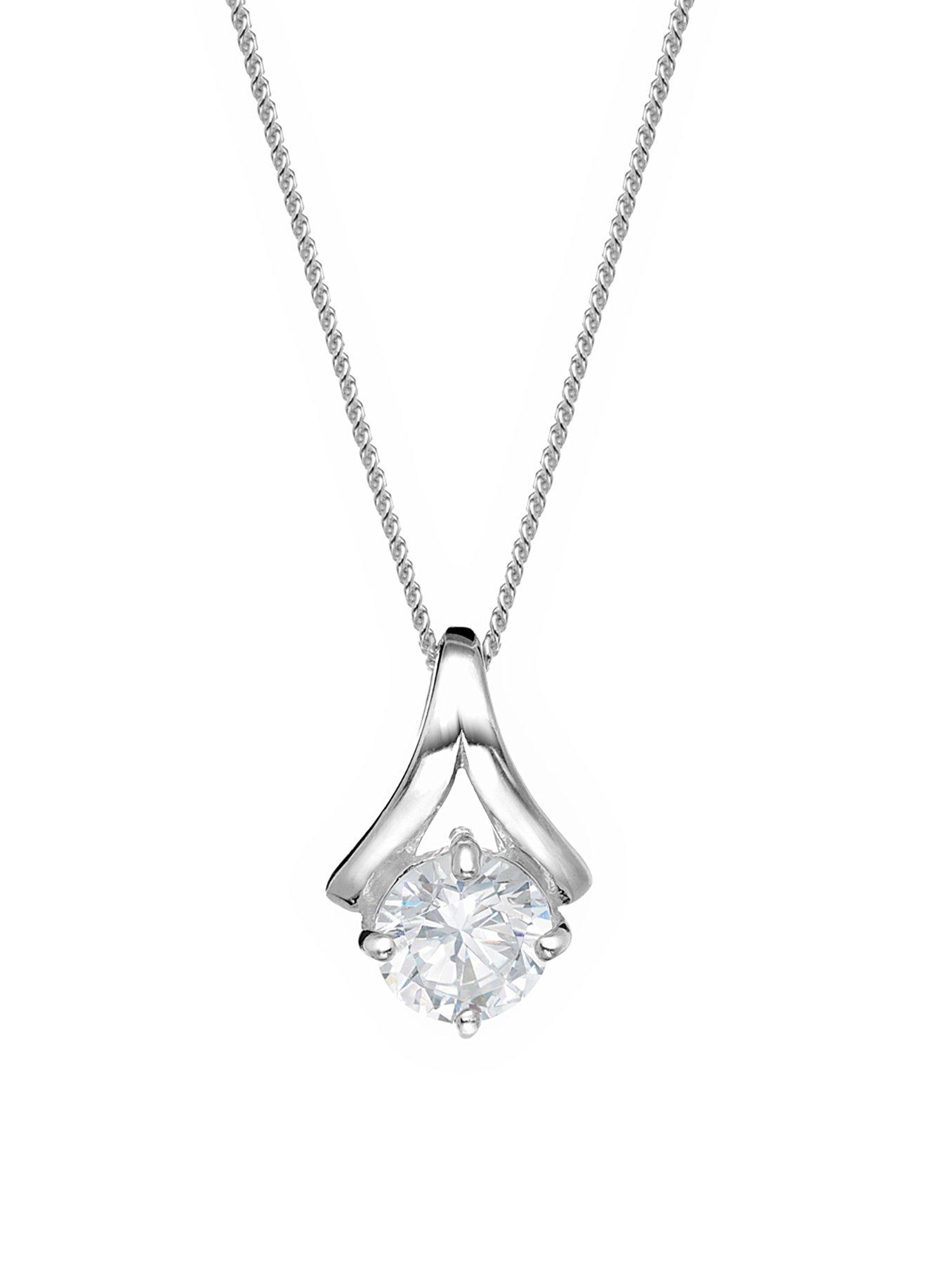 the-love-silver-collection-christmas-bauble-gift-sterling-silver-6mm-cubic-zirconia-pendant-necklaceback