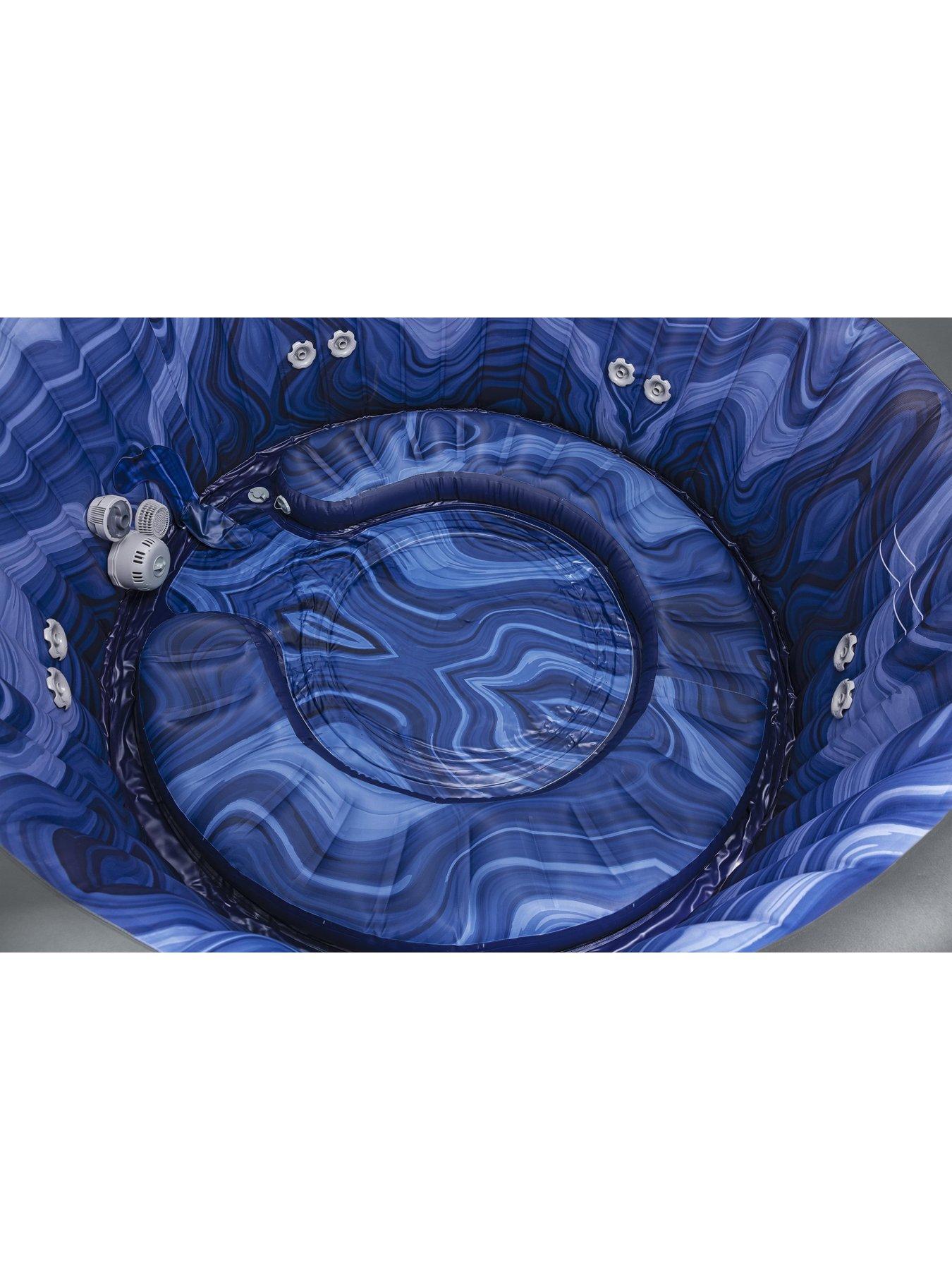 Image 5 of 7 of Lay-Z-Spa Santorini MaxHold EnergySense Smart Luxe HydroJet Pro 7 Grey Round (5-7 adults)