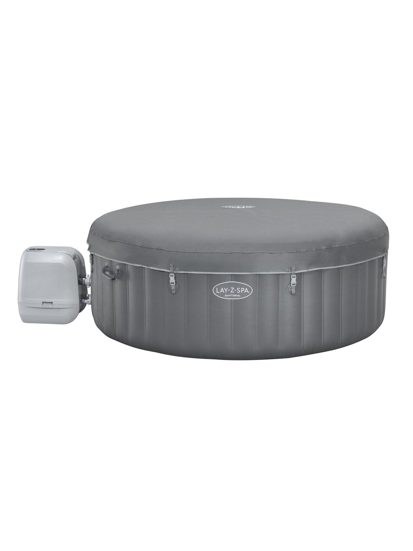 Image 6 of 7 of Lay-Z-Spa Santorini MaxHold EnergySense Smart Luxe HydroJet Pro 7 Grey Round (5-7 adults)