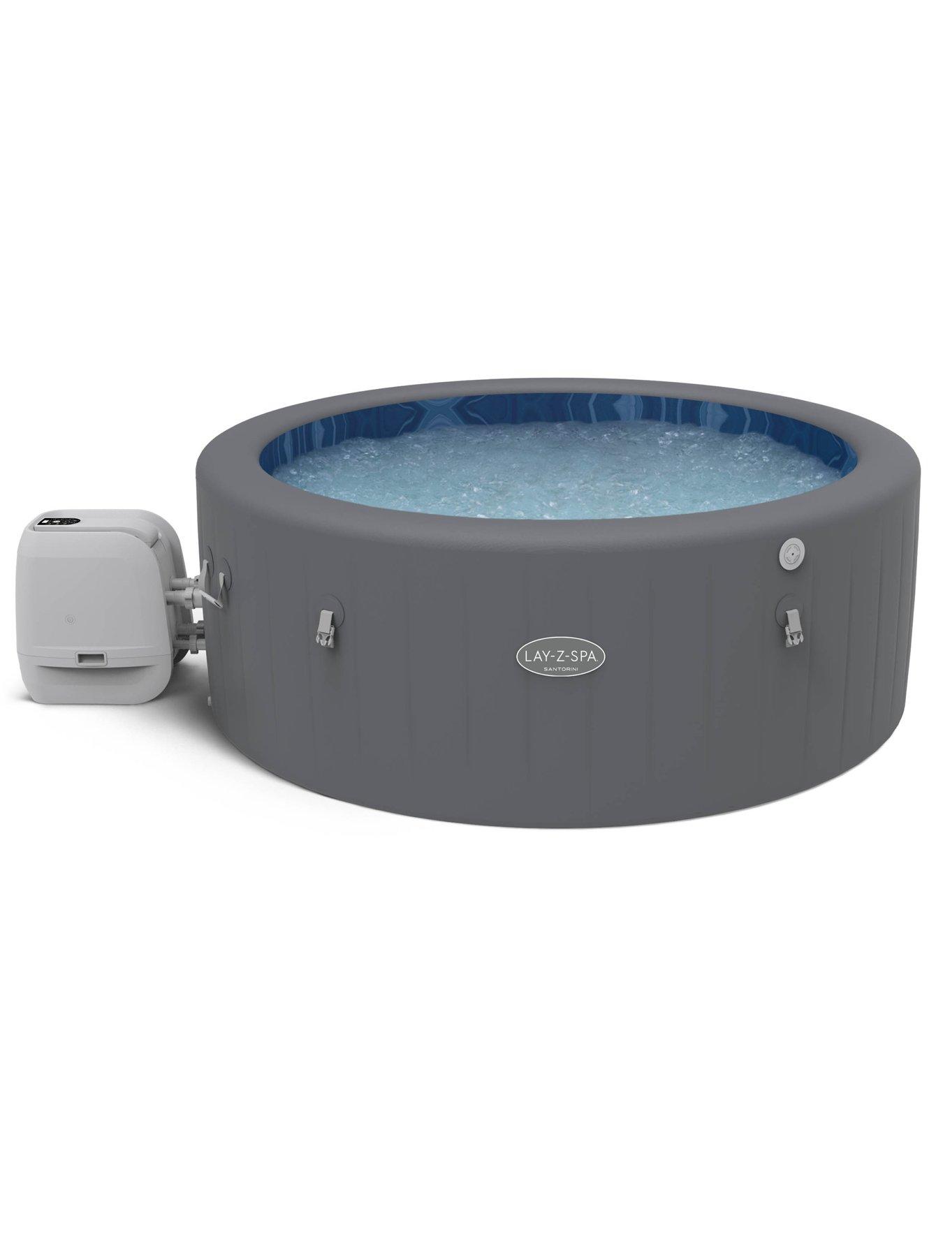 Image 7 of 7 of Lay-Z-Spa Santorini MaxHold EnergySense Smart Luxe HydroJet Pro 7 Grey Round (5-7 adults)