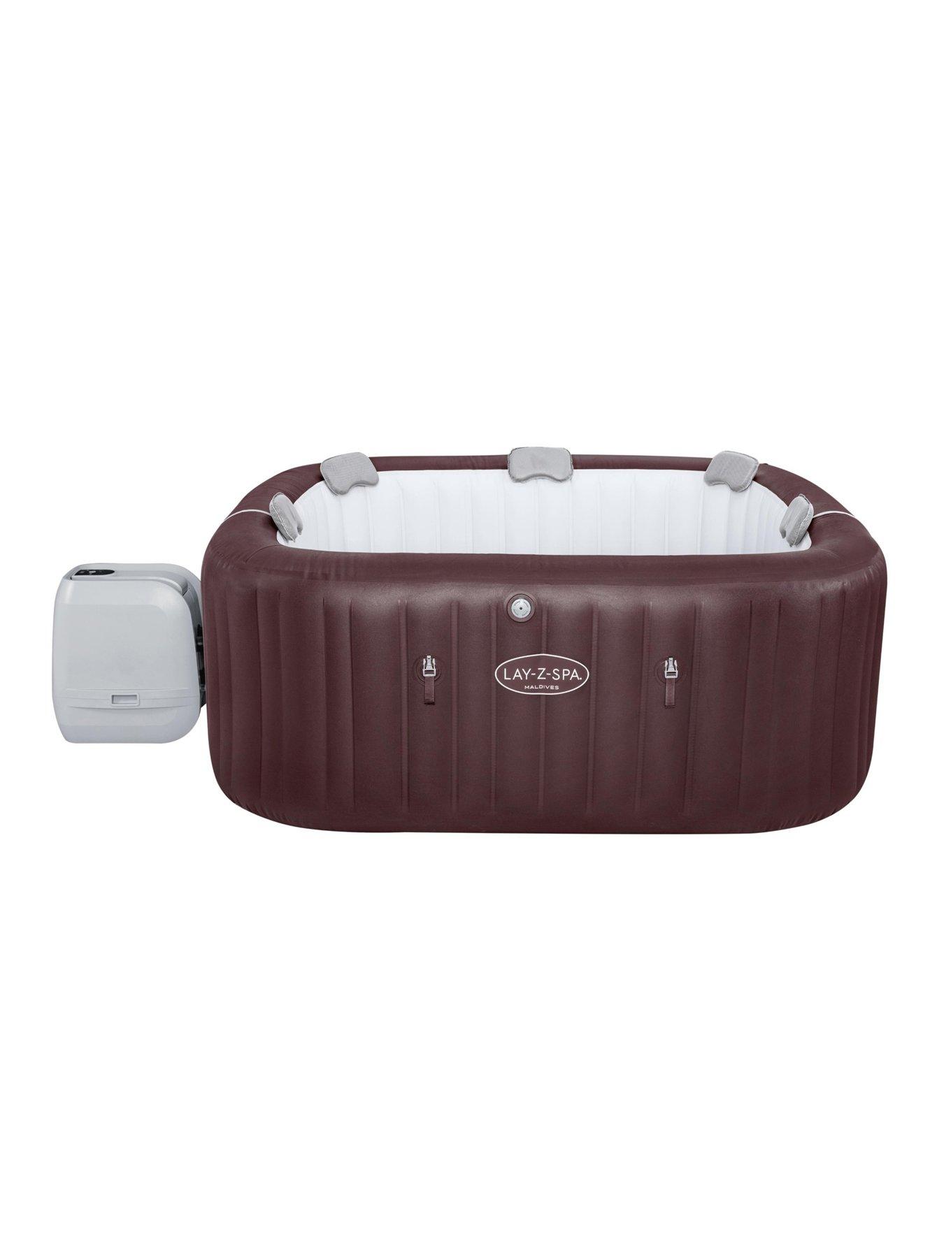 Image 7 of 7 of Lay-Z-Spa Maldives MaxHold EnergySense Smart Luxe HydroJet Pro 7 Burgundy Square (5-7 Adults)