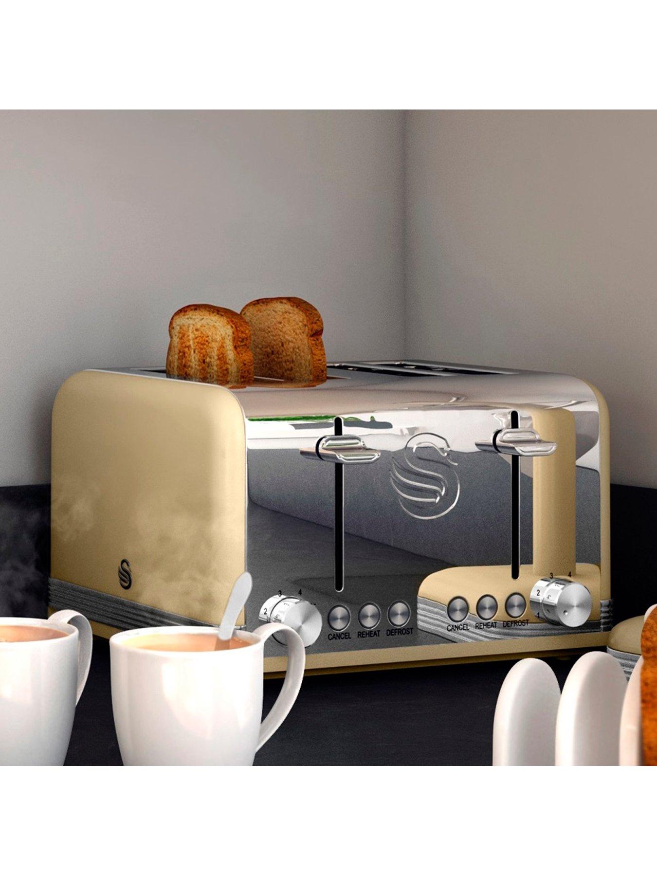 Image 3 of 7 of Swan Swan Retro Kitchen Set, Cream