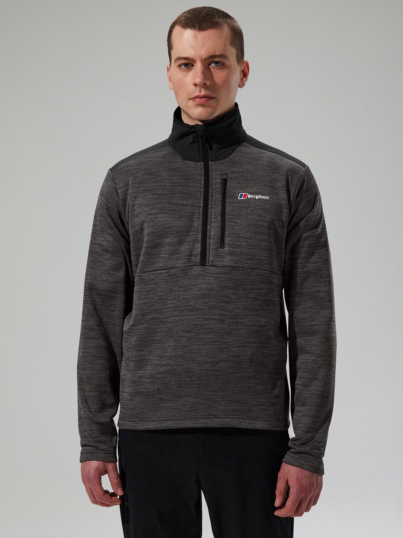 Mens Thraskii Half Zip Midlayer Grey