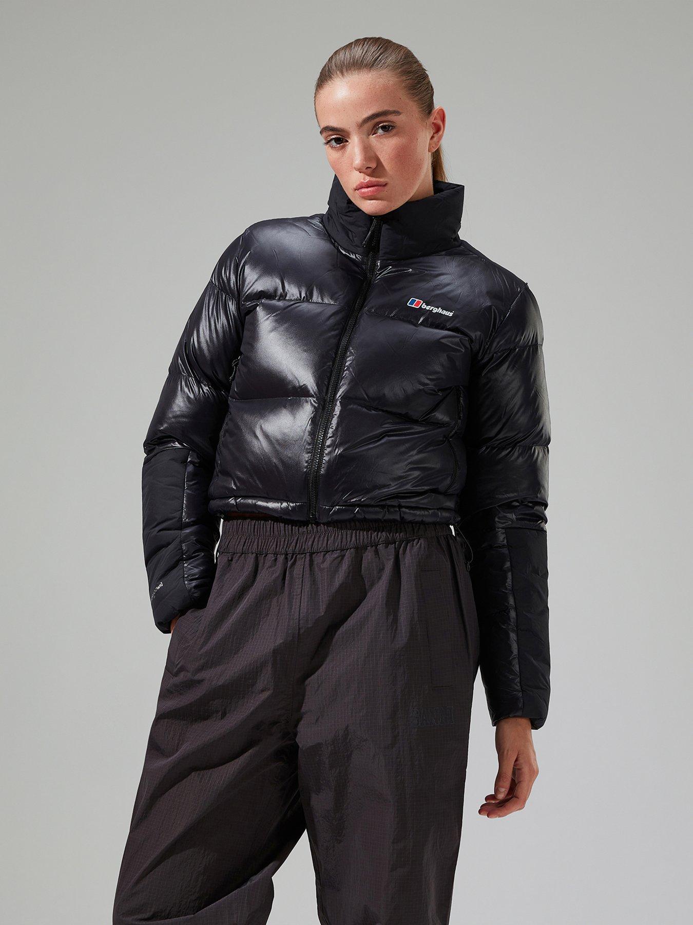 undefined Womens Arkos Reflect Crop Down Jacket - Black