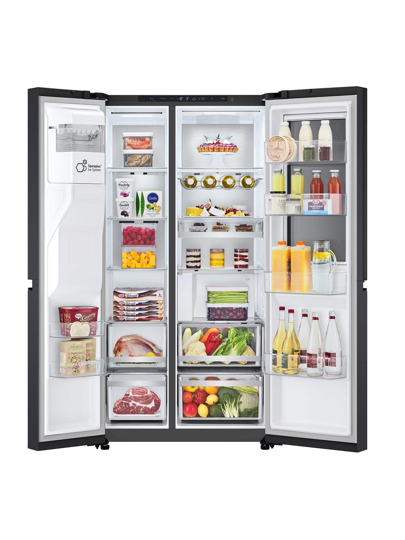 lg-lg-gsxe90evad-628l-smart-inverter-american-style-fridge-freezer-essence-black-steelback