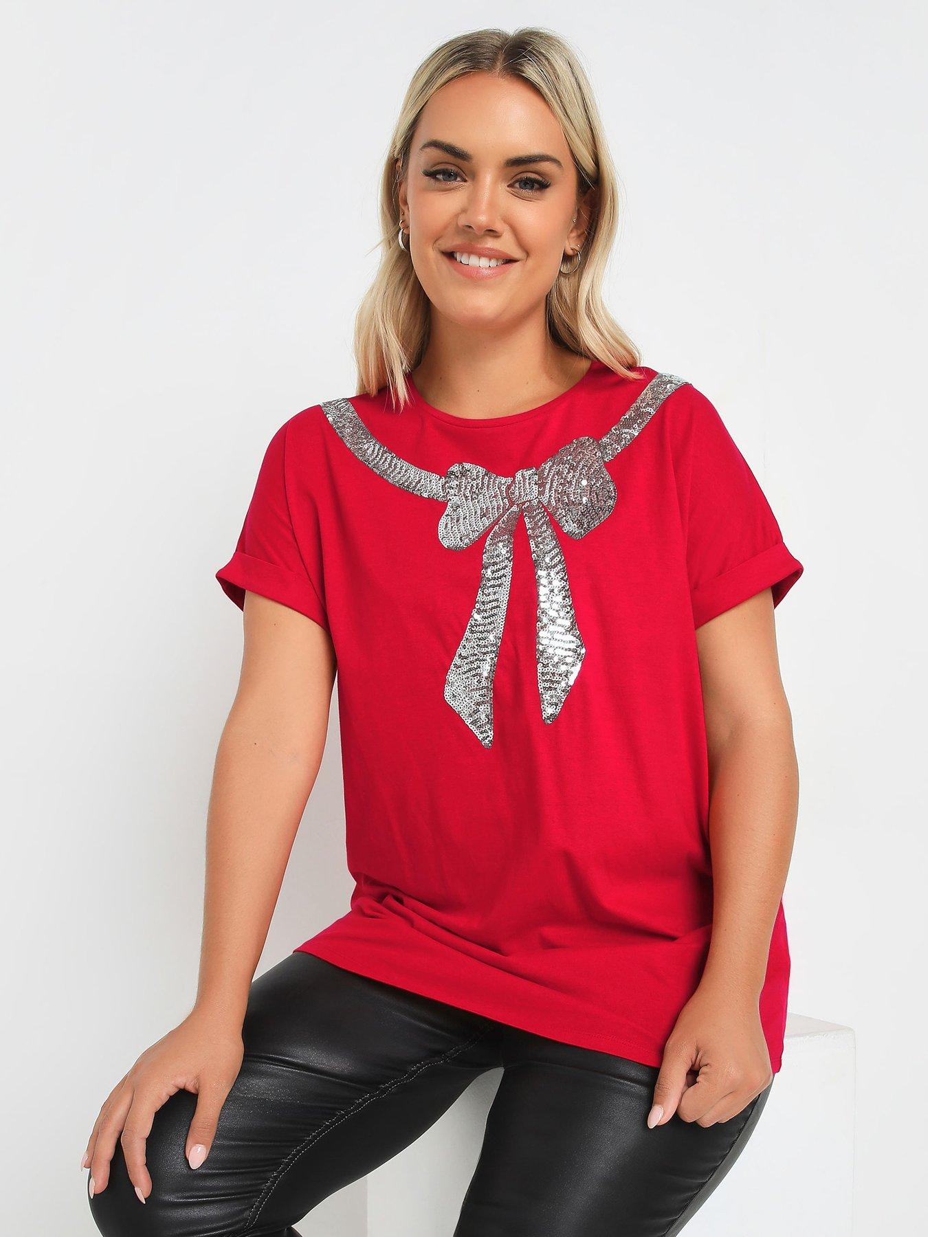 pixiegirl-curve-sequin-bow-grown-on-sleeve-t-shirt-red