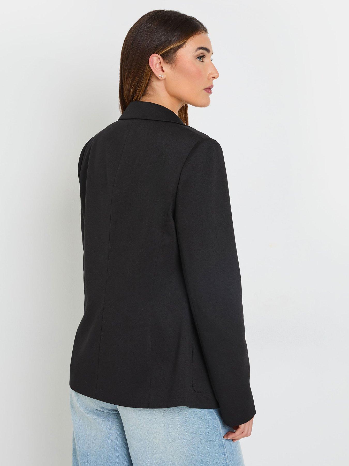 Image 2 of 4 of PixieGirl Tall Ponte Blazer - Black