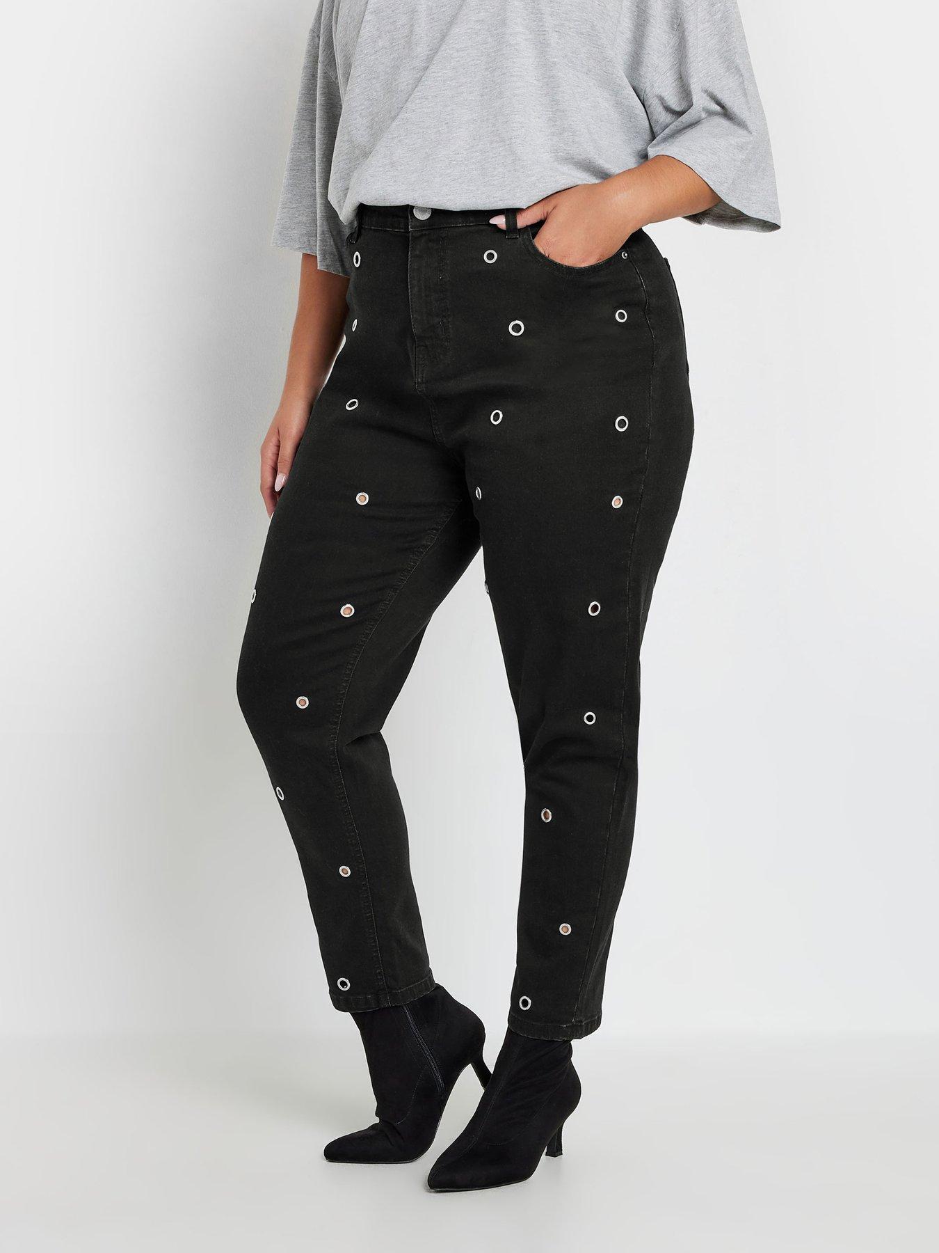 pixiegirl-curve-eyelet-mom-jean-black