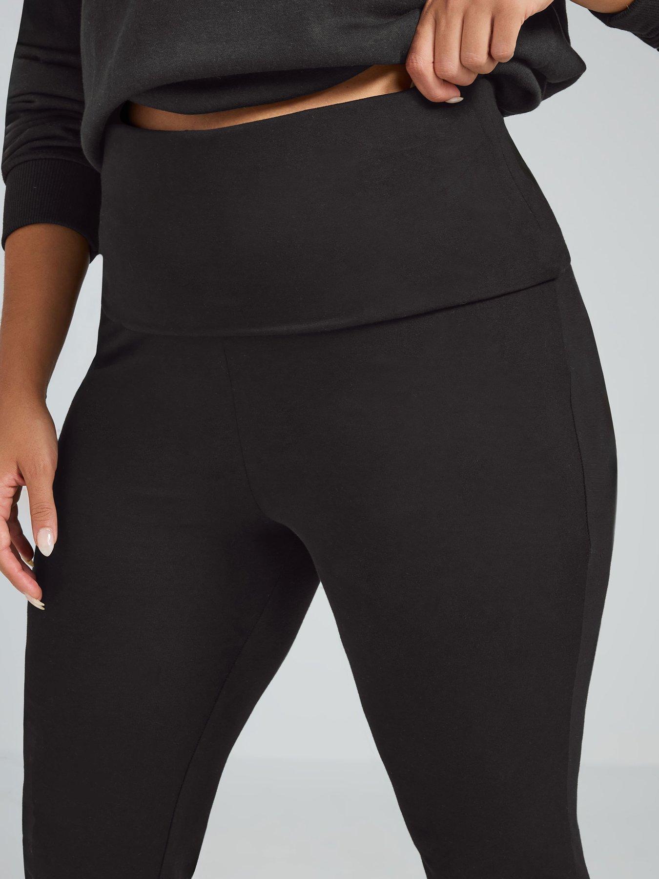 pixiegirl-curve-fold-over-kick-flare-jeansnbsp--blackoutfit