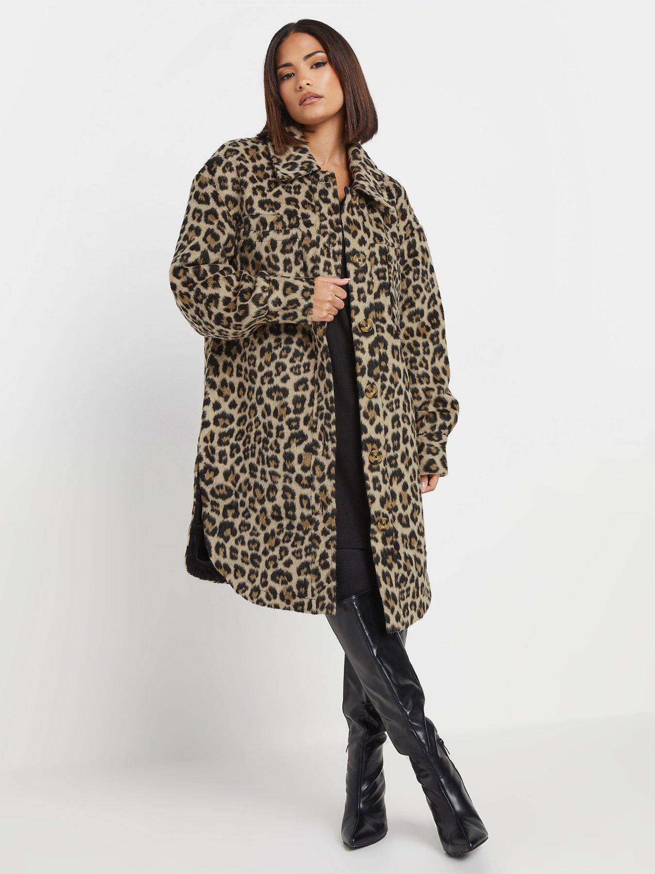 PixieGirl Petite Animal Longline Shacket