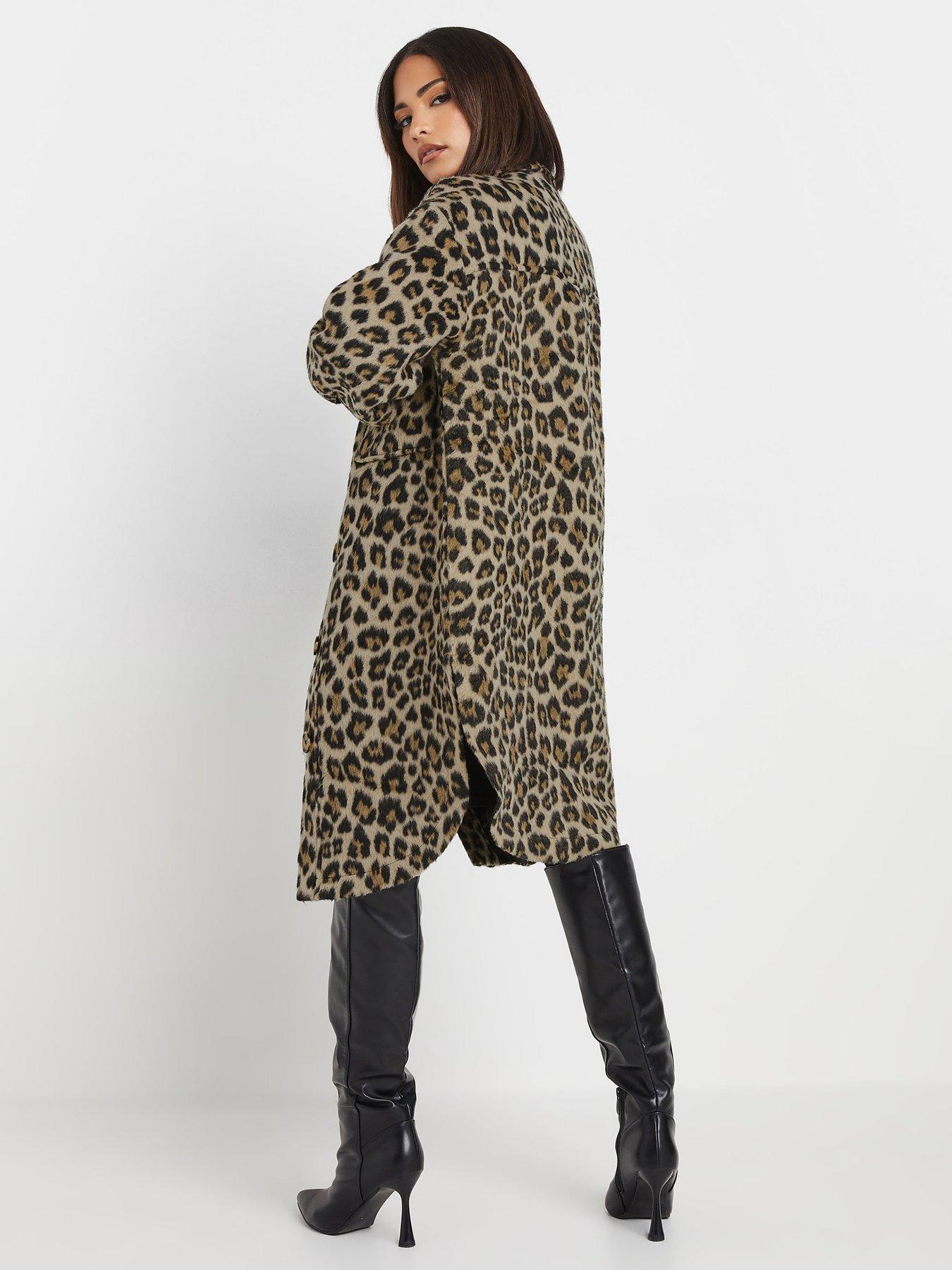 Image 2 of 4 of PixieGirl Petite Animal Longline Shacket