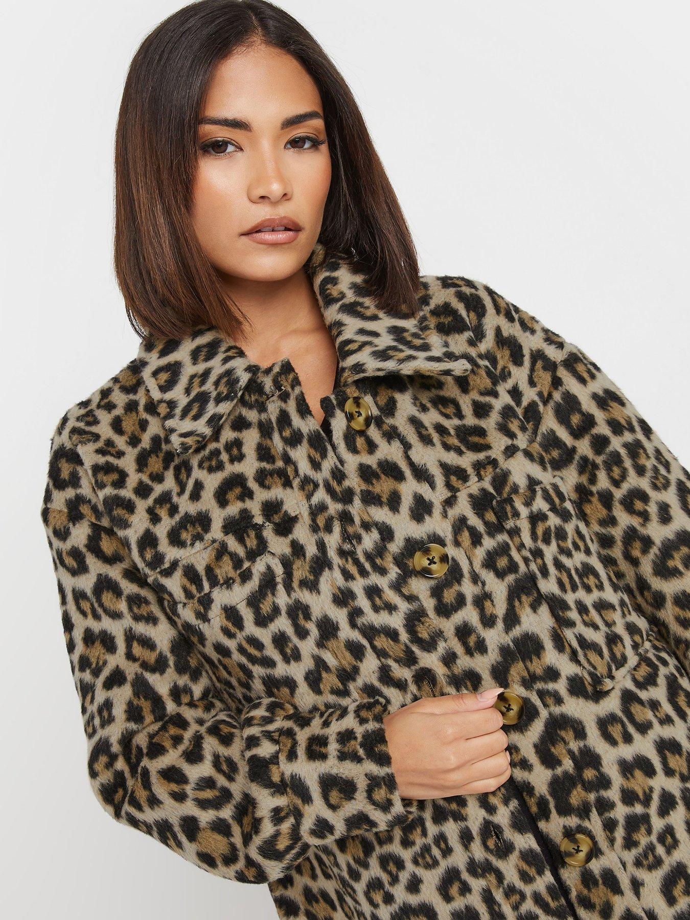 Image 4 of 4 of PixieGirl Petite Animal Longline Shacket