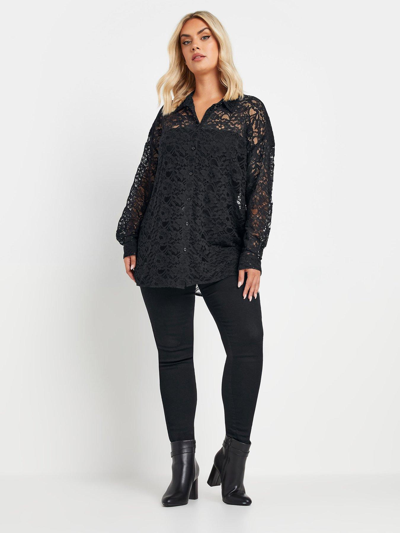 yours-curve-lace-shirt-blackback