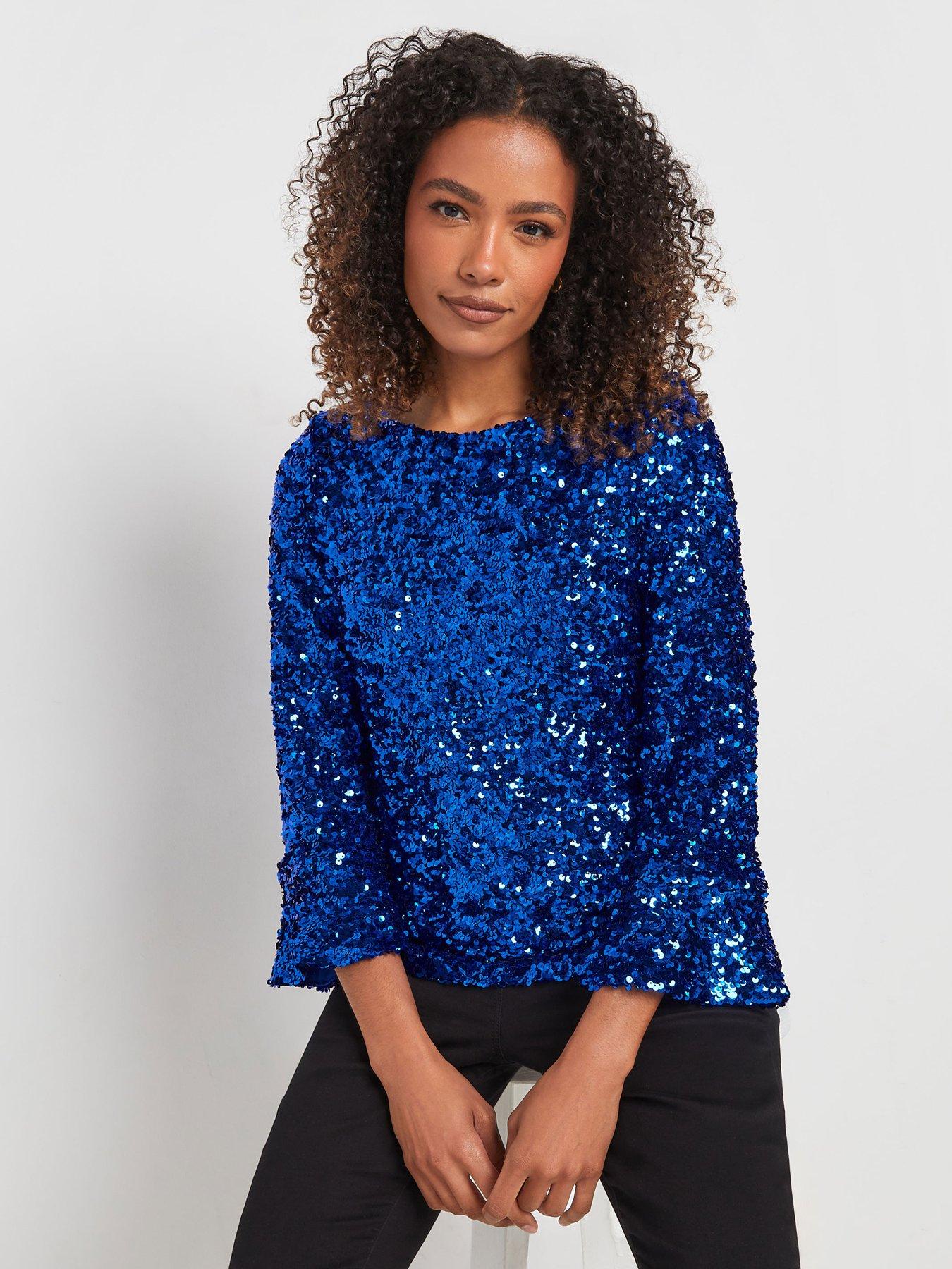 pixiegirl-sequin-flute-sleeve-top