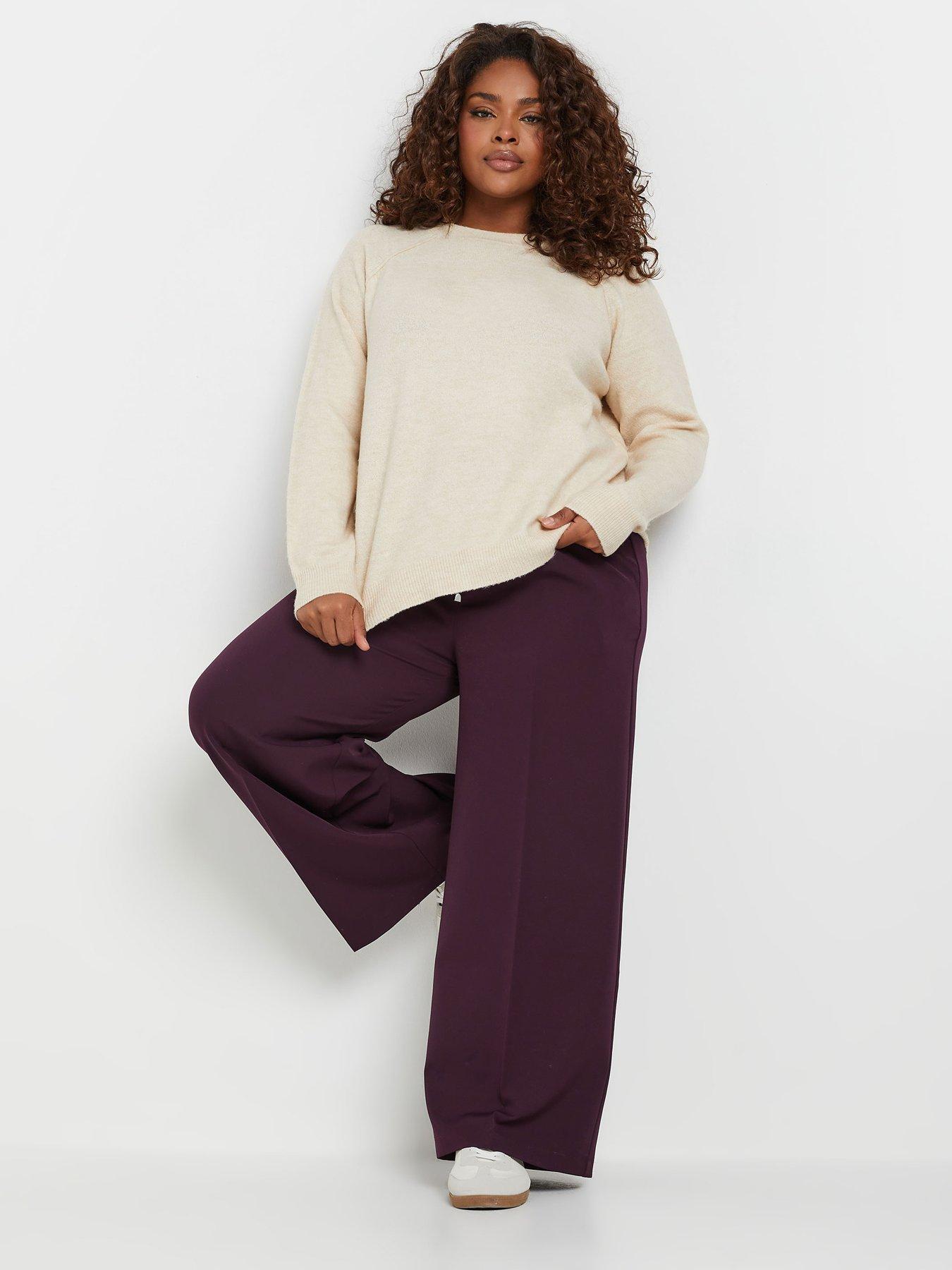 yours-curve-pull-on-wide-leg-trouser-redback