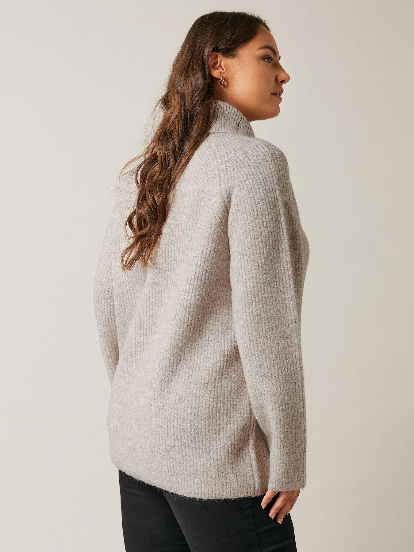 evans-roll-neck-raglan-jumper-naturalstillFront