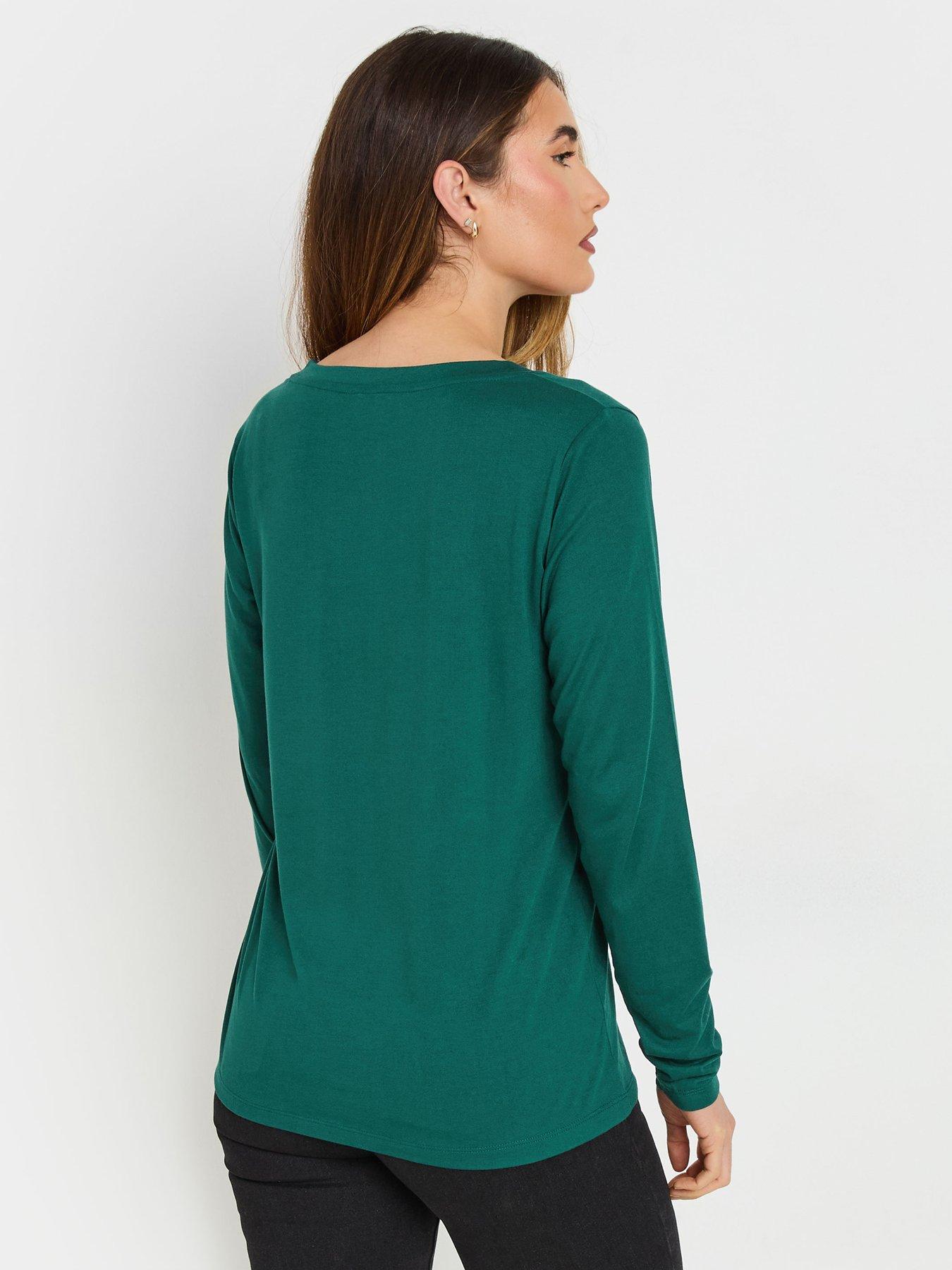 long-tall-sally-sleeve-t-shirt-greenstillFront