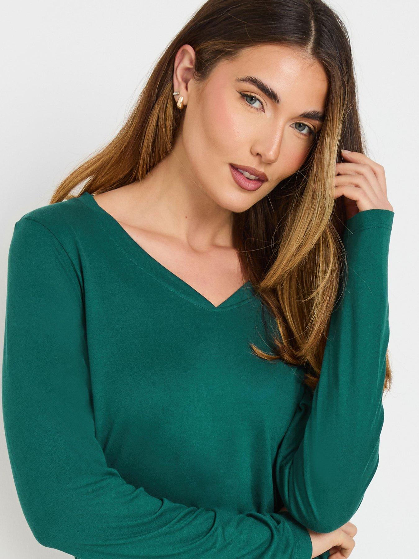 long-tall-sally-sleeve-t-shirt-greenoutfit