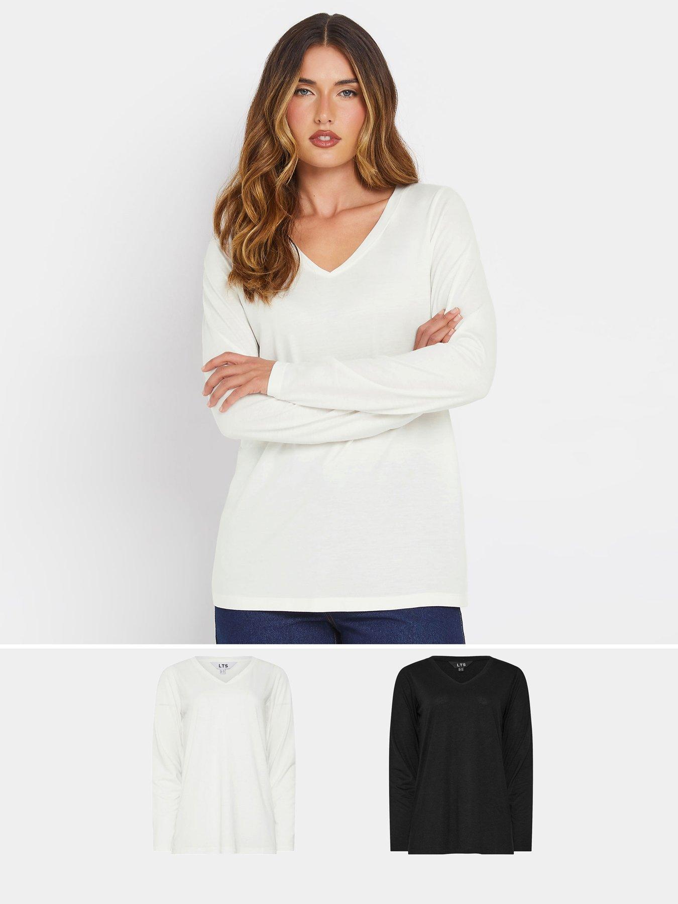 Image 1 of 4 of Long Tall Sally Tall 2 Pack Long Sleeve T-shirt - Multi