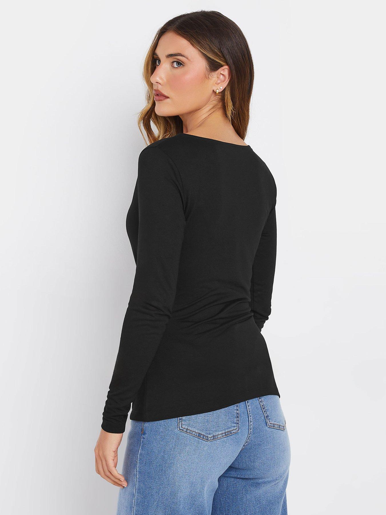 long-tall-sally-sleeve-wrap-top-blackstillFront