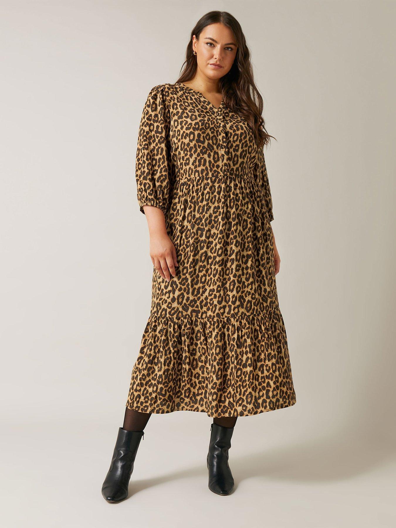 evans-animal-print-shirt-dress