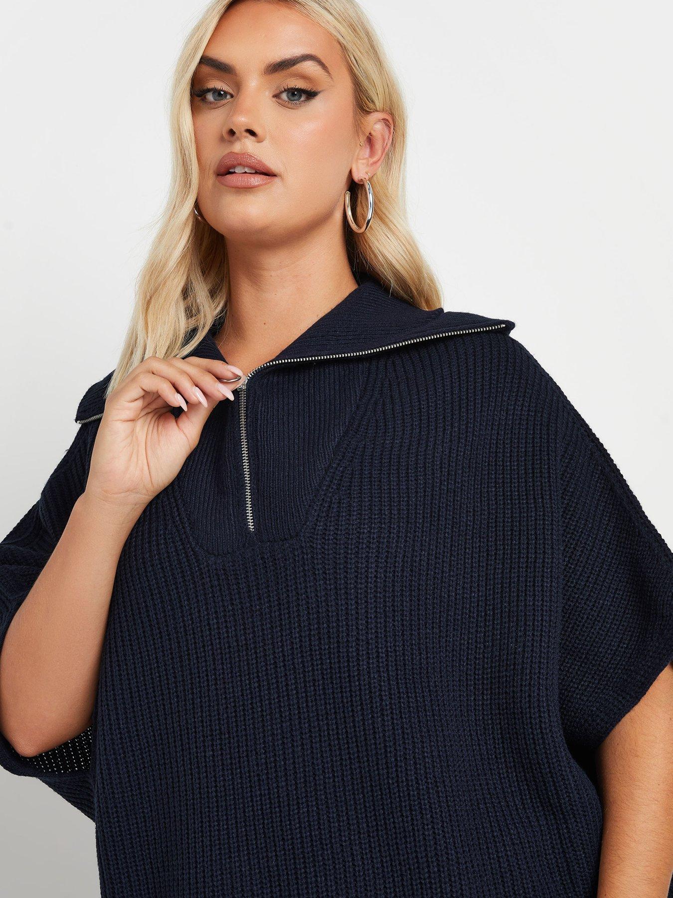 pixiegirl-curve-zip-neck-tabard-jumper-blueoutfit