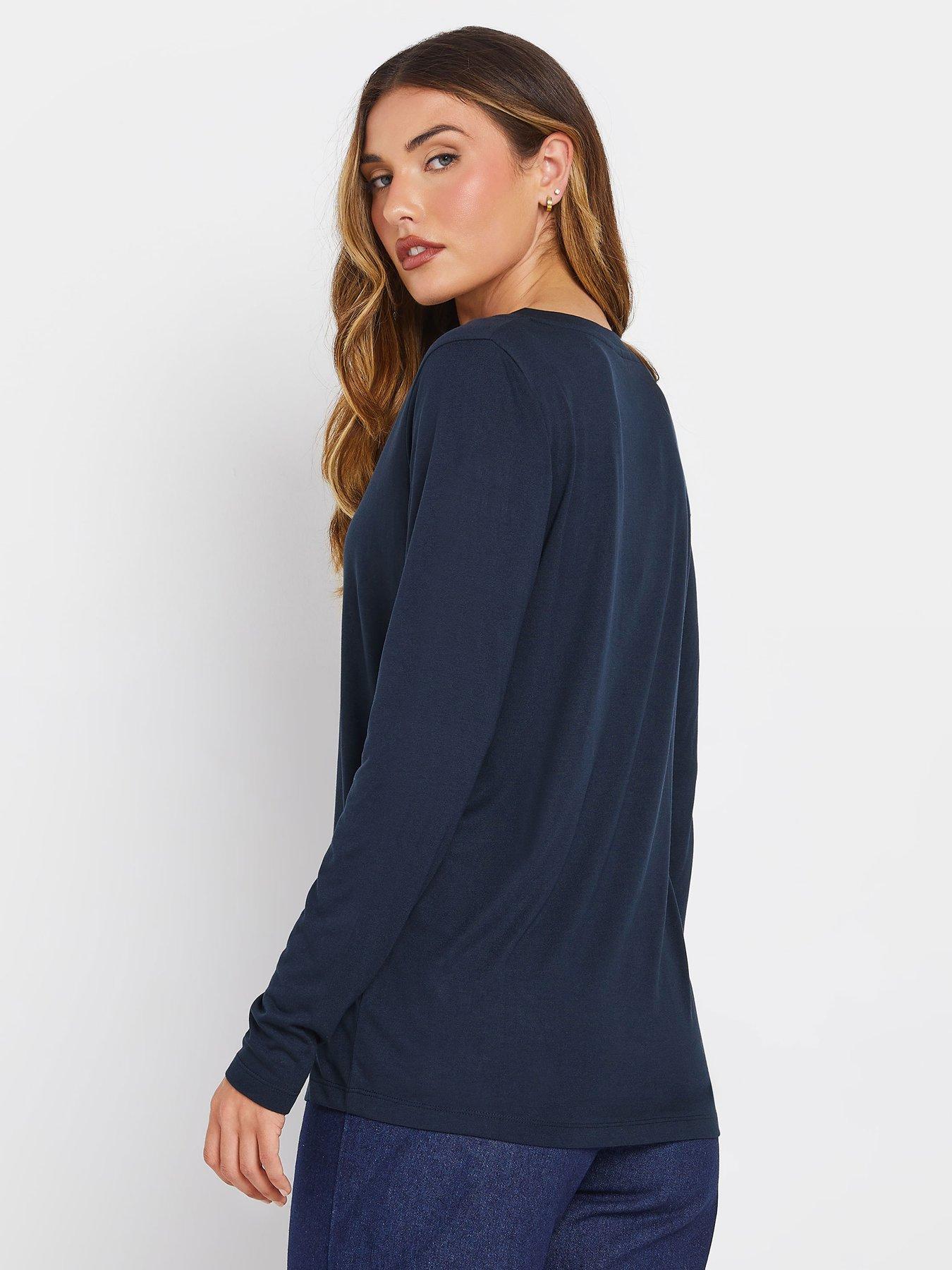 Image 2 of 4 of Long Tall Sally Sleeve T-Shirt - Blue