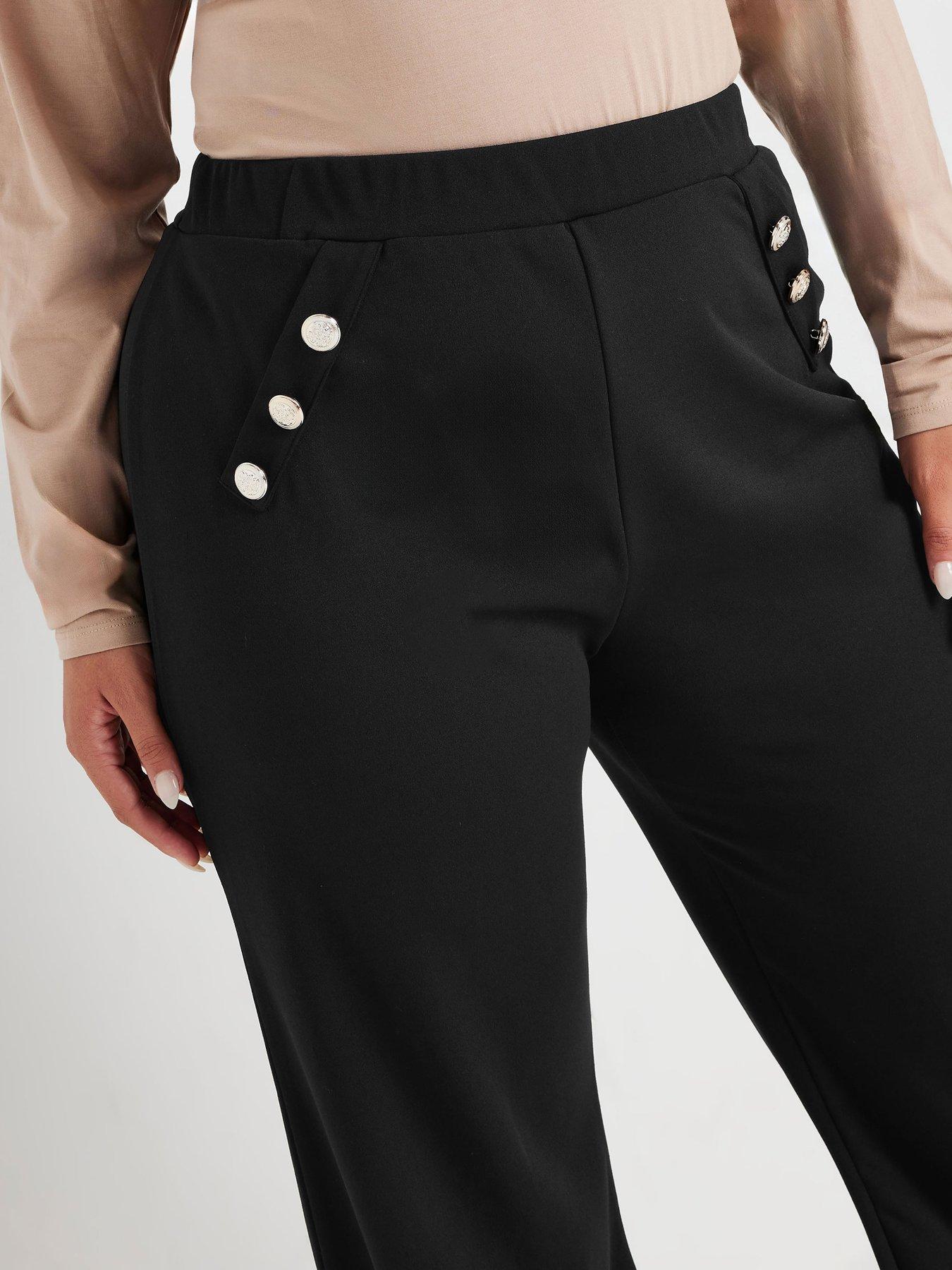 yours-curve-scuba-button-wide-leg-trouser-blackoutfit