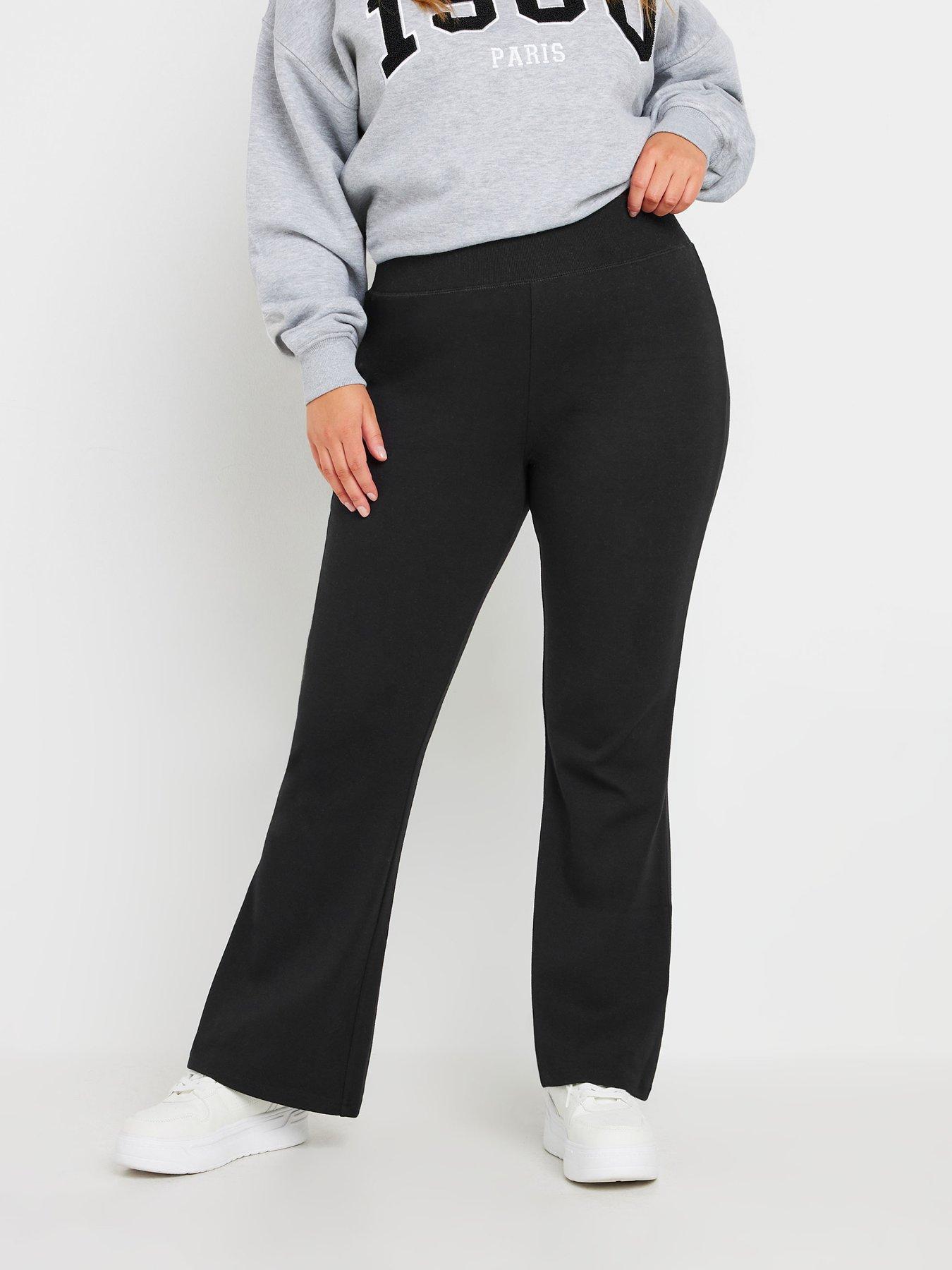 yours-curve-flare-yoga-pant-blackfront