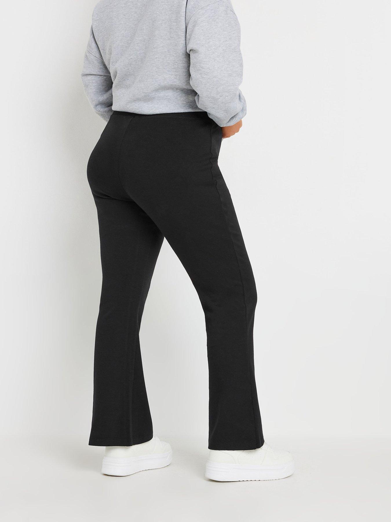 yours-curve-flare-yoga-pant-blackstillFront