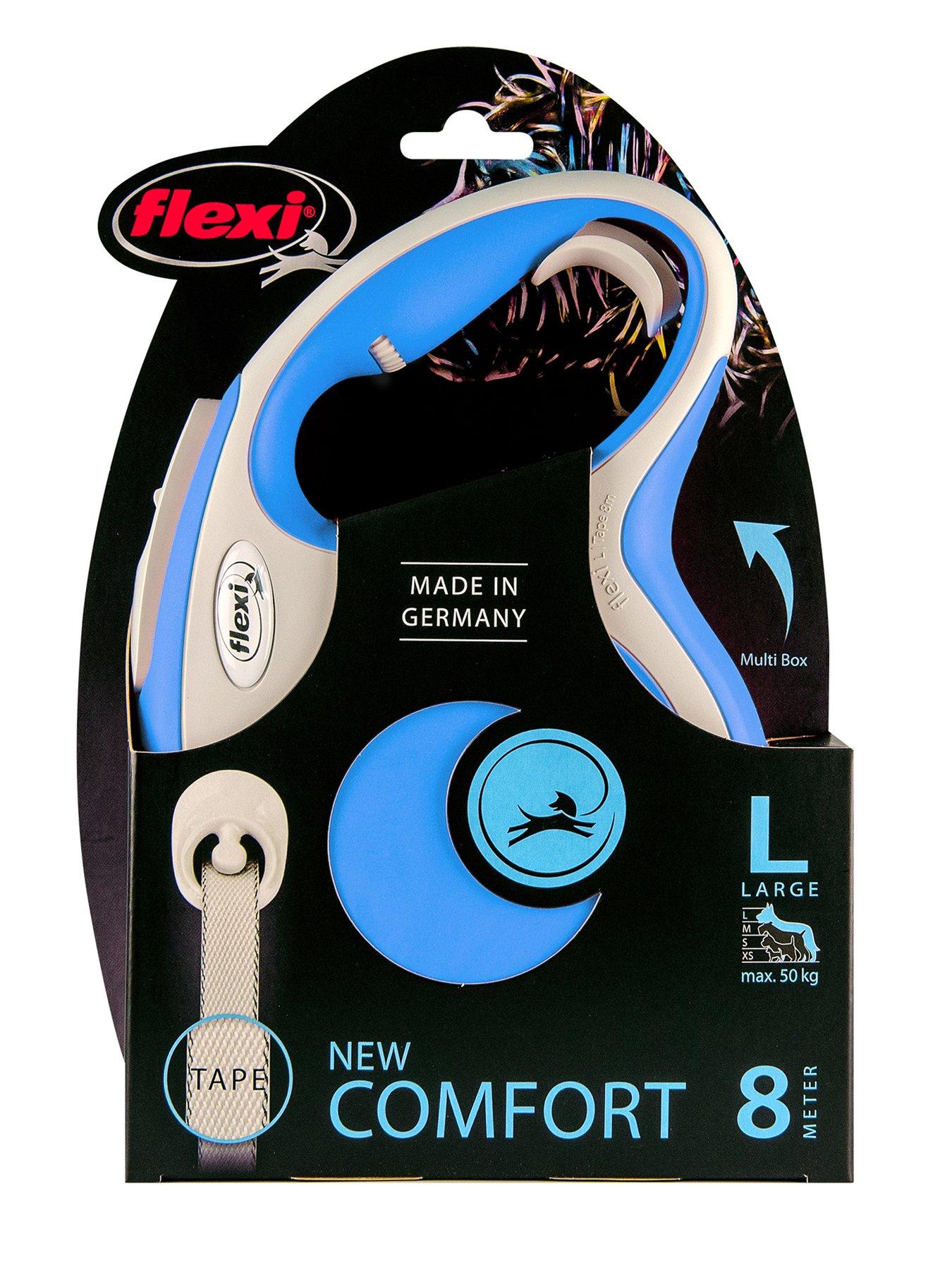 Flexi New Comfort Blue Large 8M Tape in One Colour