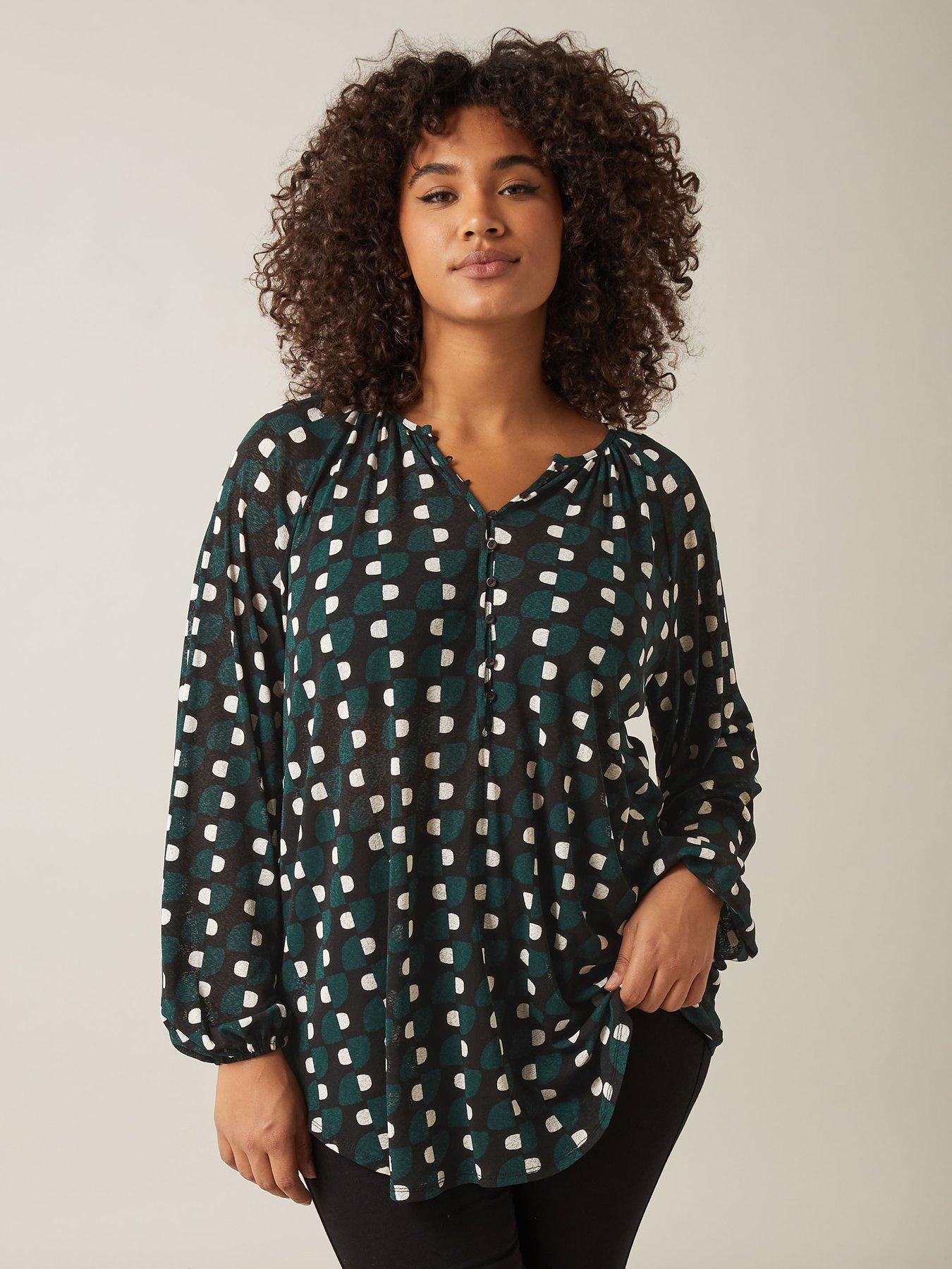 evans-printed-gypsy-blouse-green