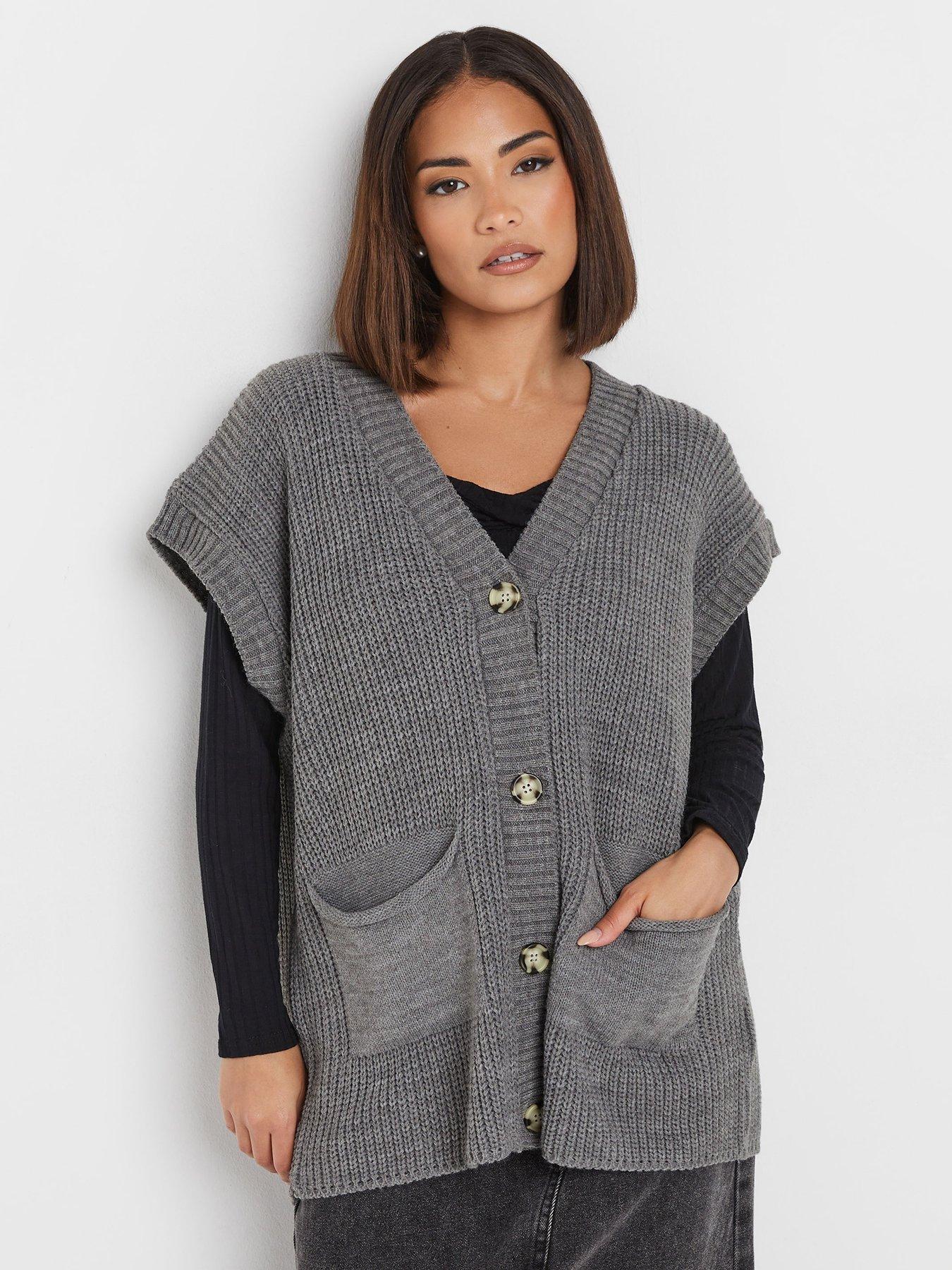 pixiegirl-petite-fisherman-knit-cardigan-grey