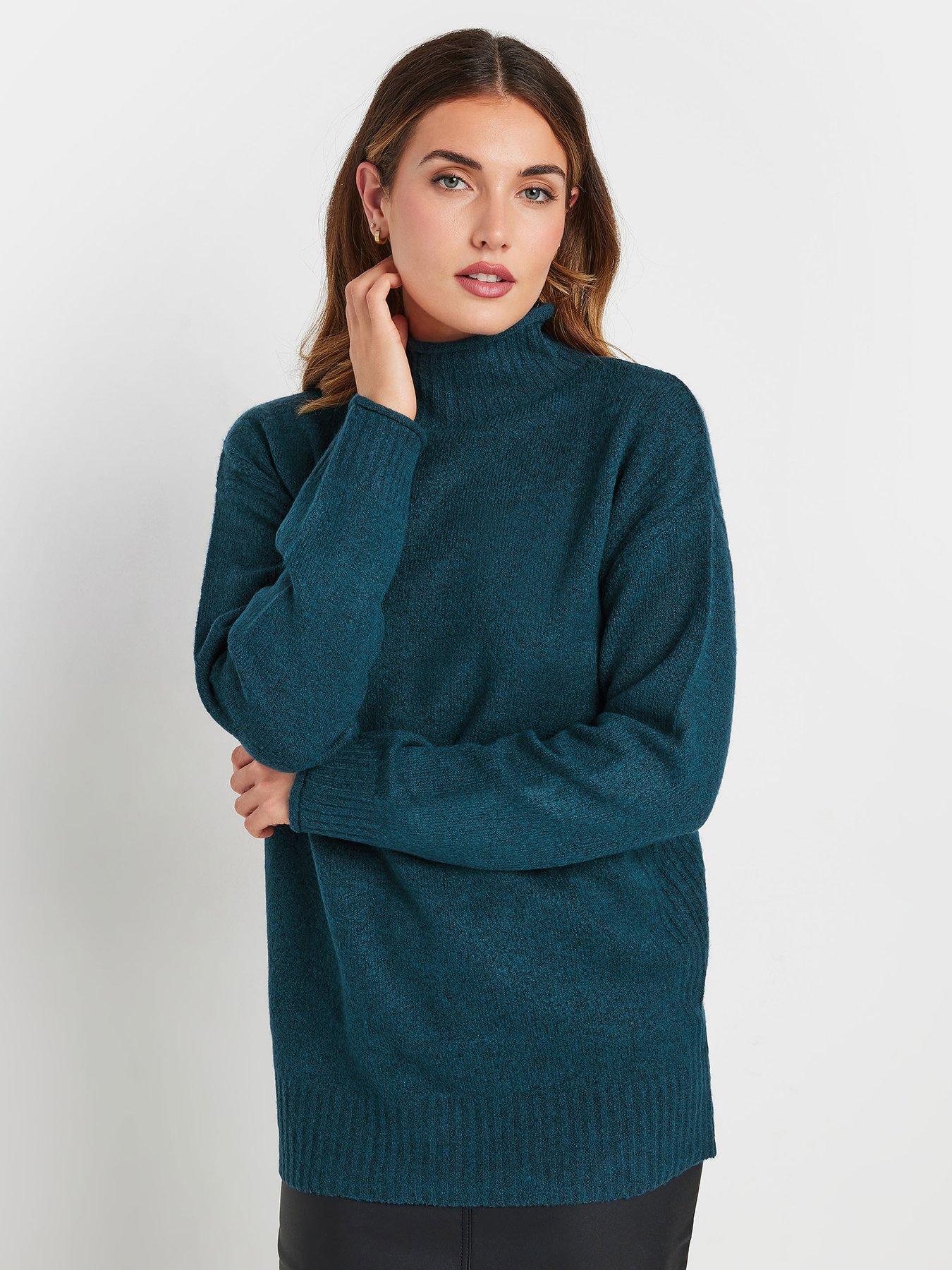 long-tall-sally-funnel-neck-jumper-teal-blue