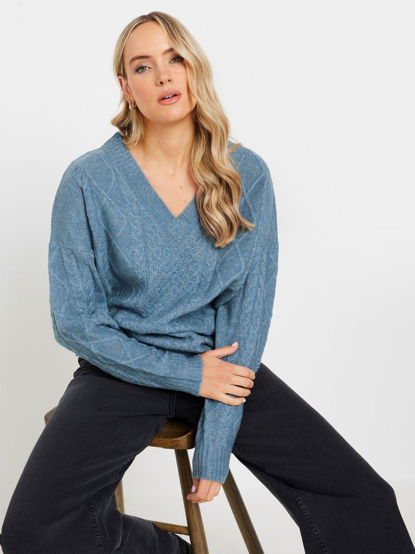long-tall-sally-tall-v-front-jumper-blue
