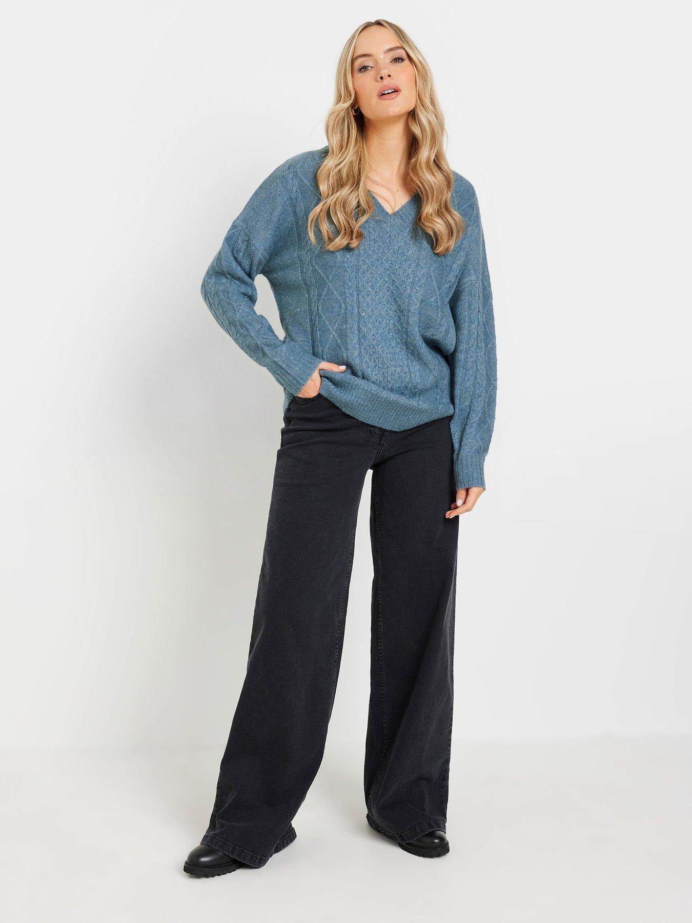 long-tall-sally-tall-v-front-jumper-blueback