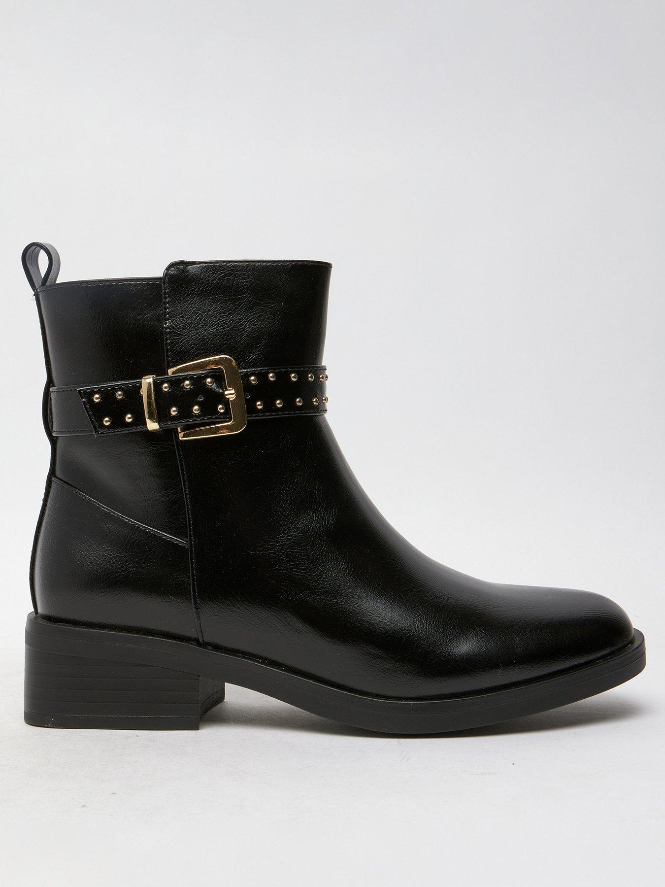 schuh-wide-fit-billie-hardware-ankle-boots-black