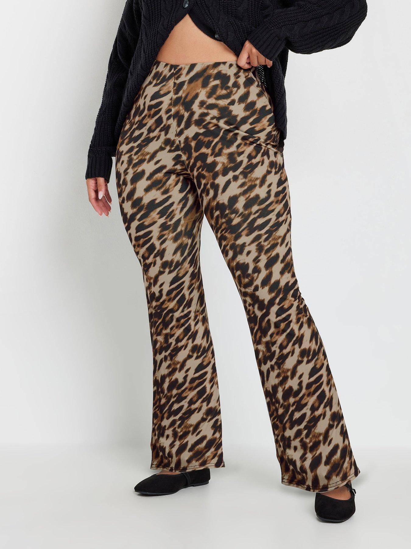 yours-curve-leopard-flared-trouser