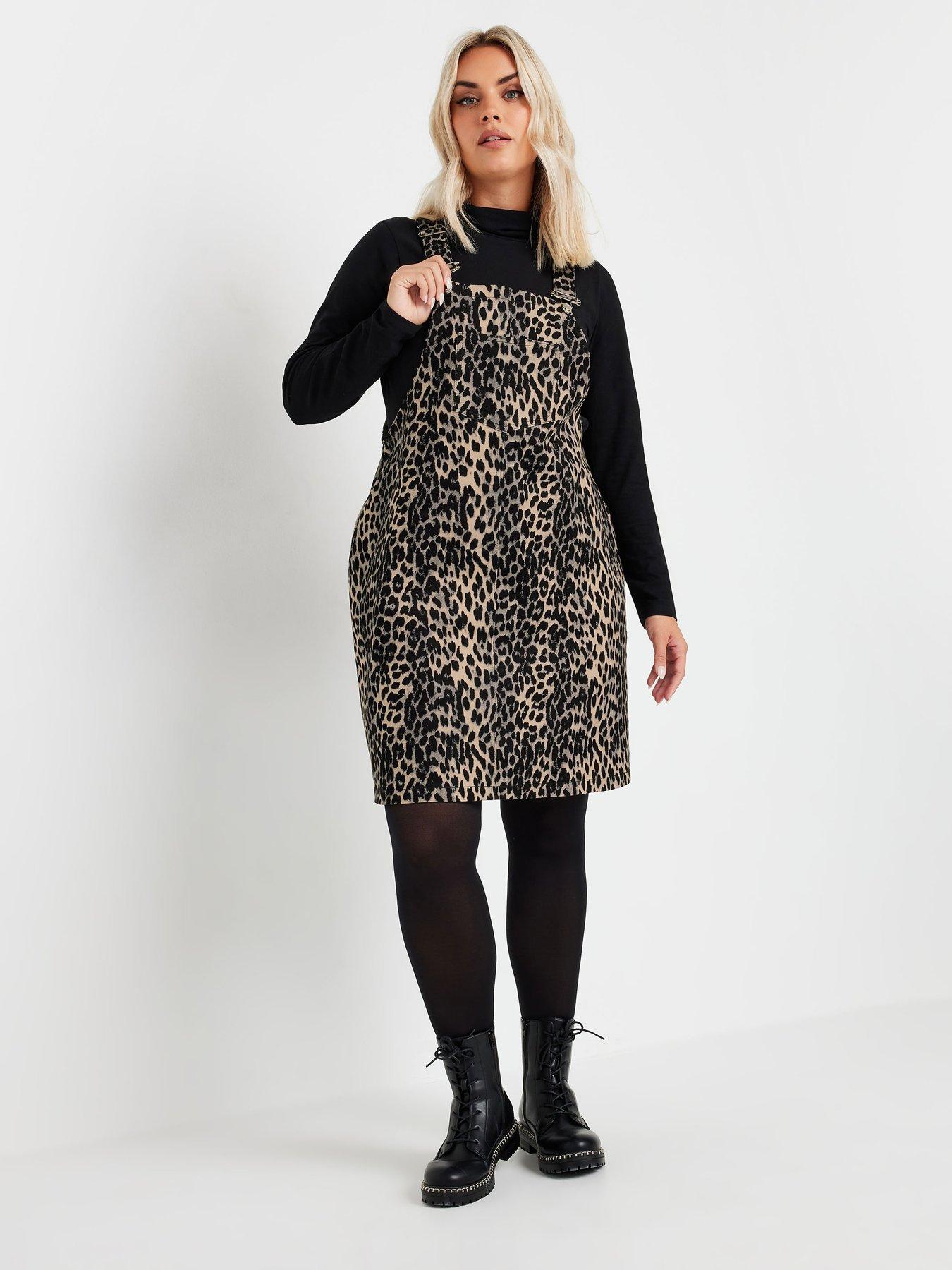 yours-curve-leopard-denim-pinafore-brownback