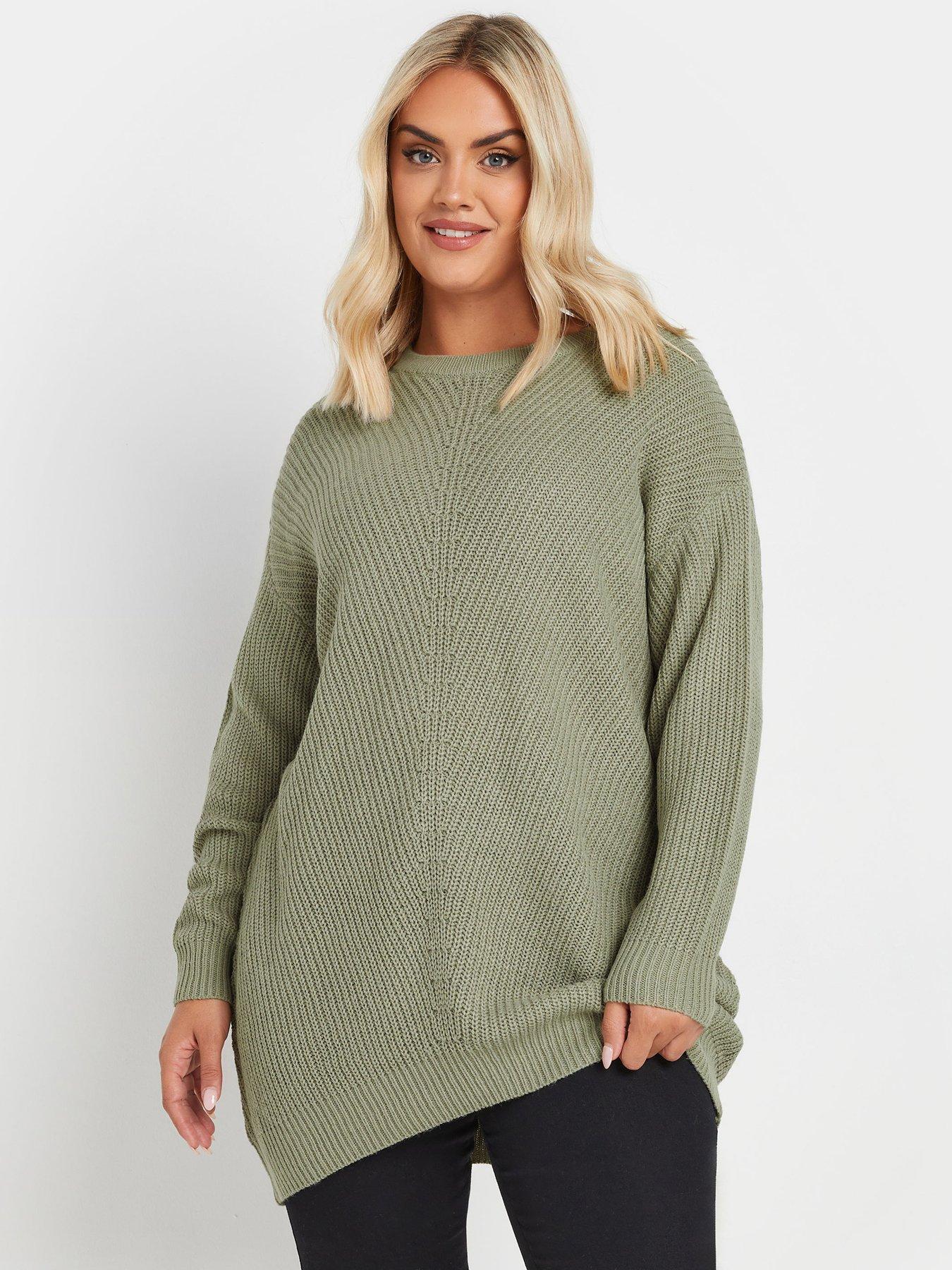 yours-curve-essential-jumper-green