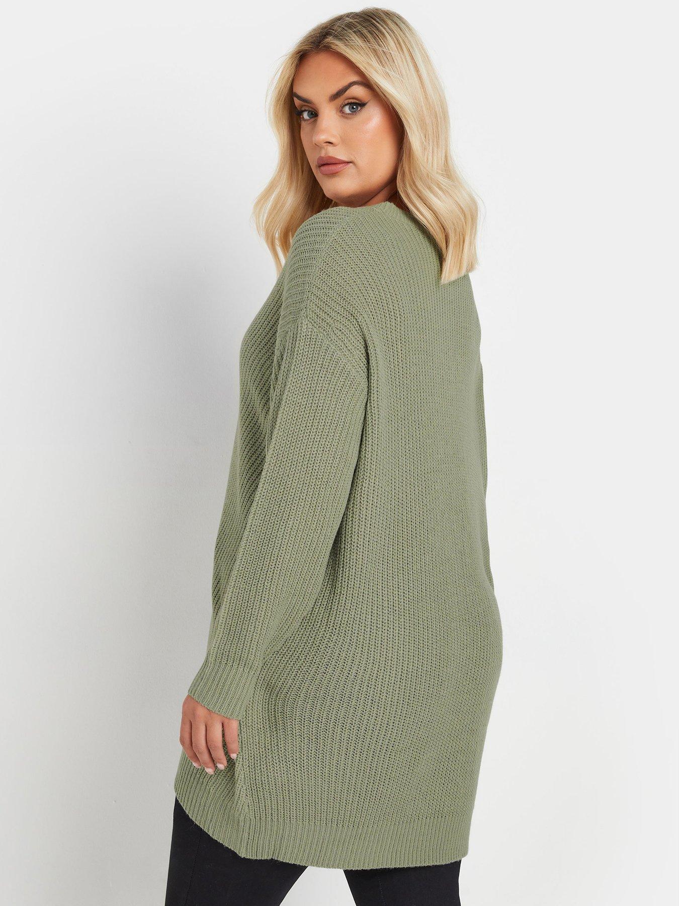 yours-curve-essential-jumper-greenstillFront