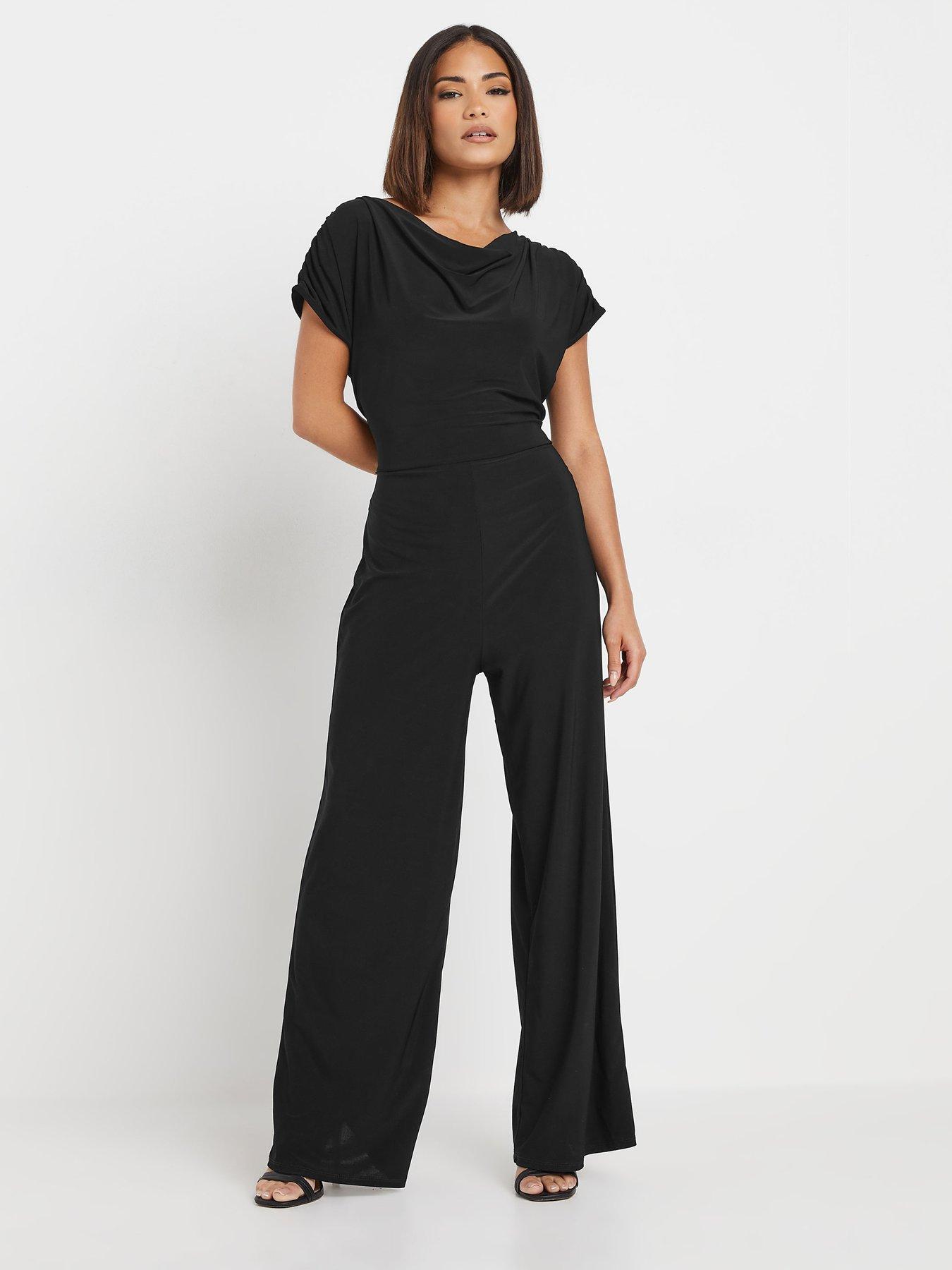 pixiegirl-petite-drape-cowl-neck-jumpsuit-black